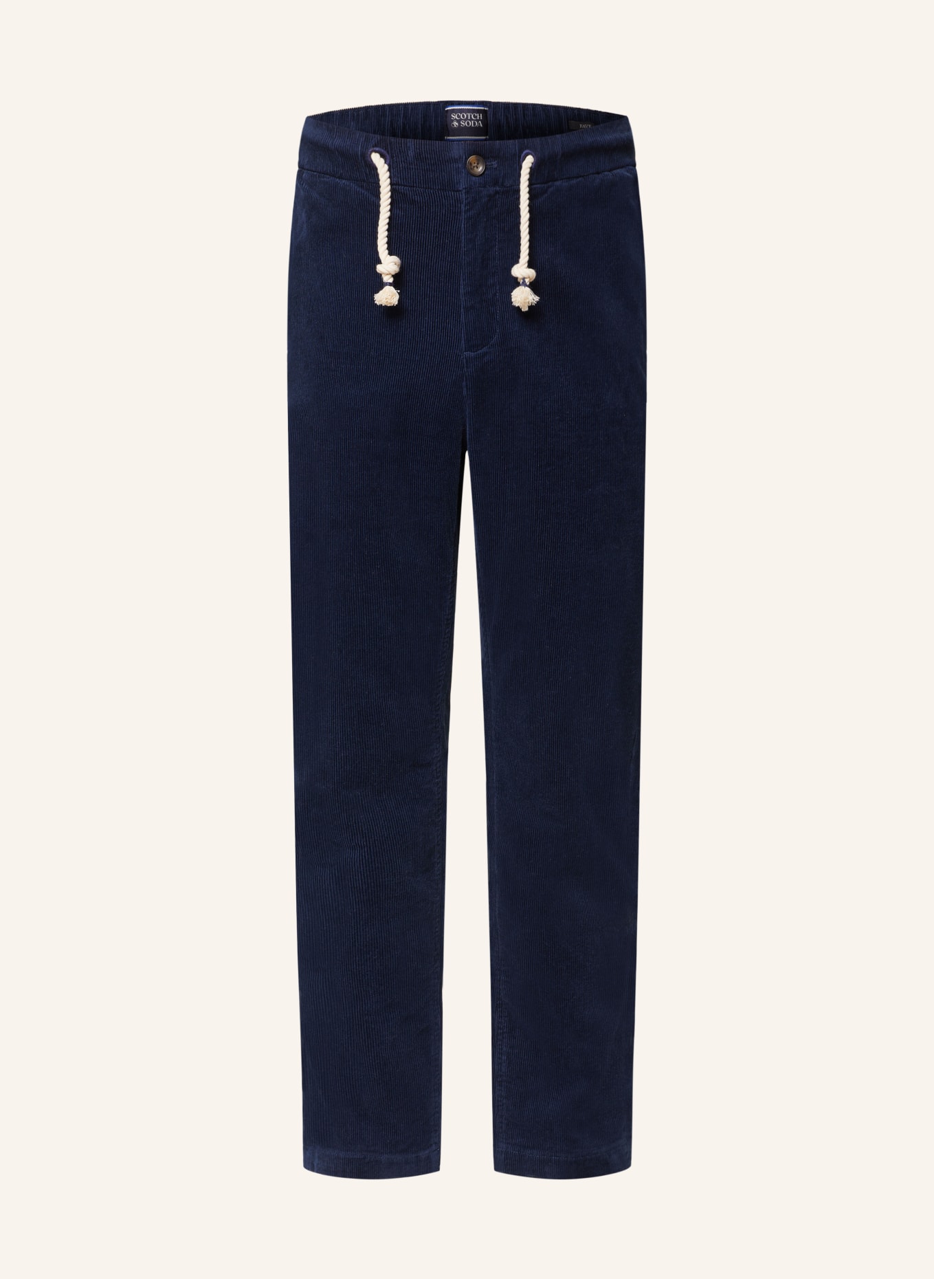 SCOTCH & SODA Corduroy trousers regular tapered fit, Color: DARK BLUE (Image 1)