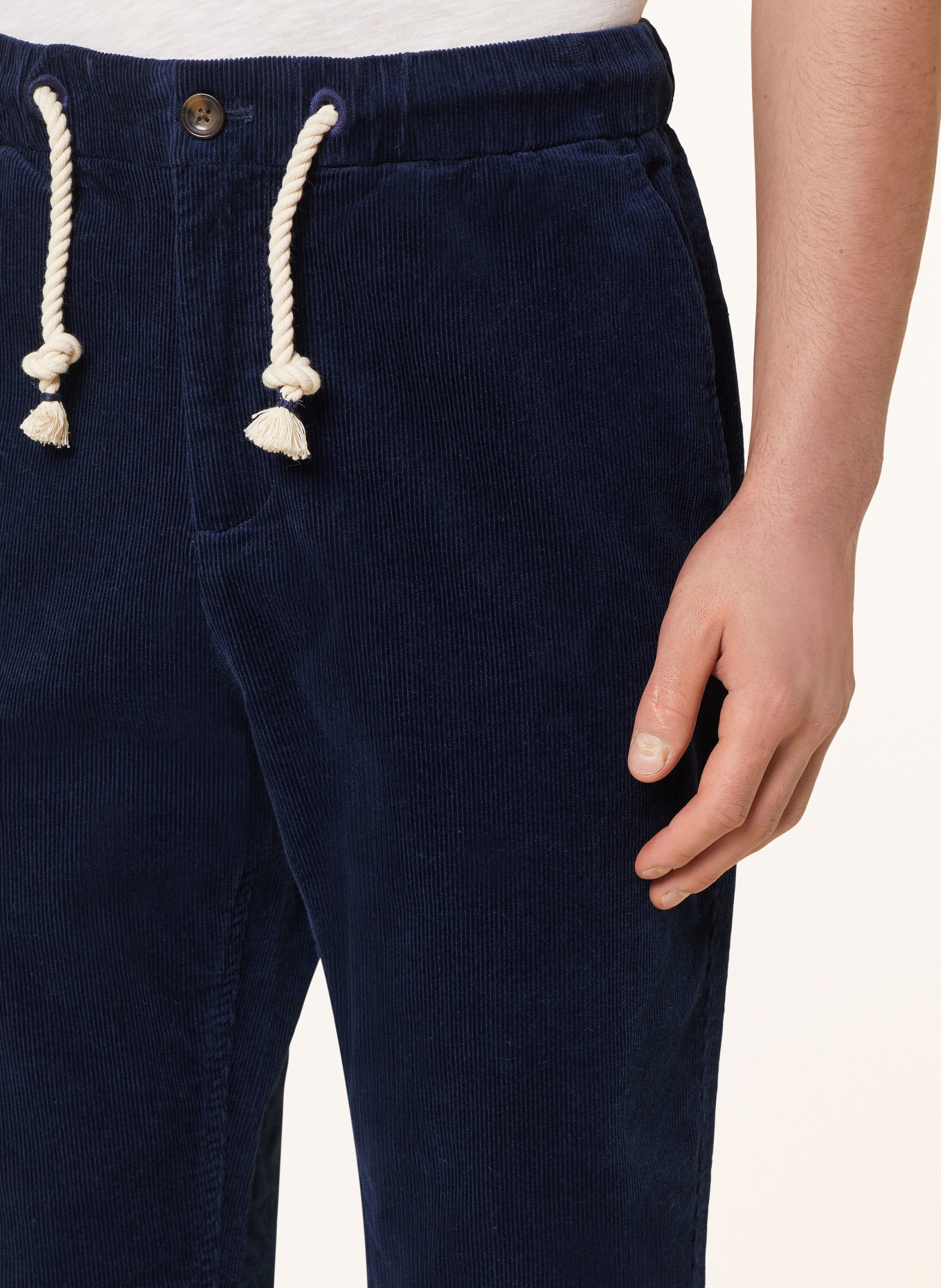 SCOTCH & SODA Corduroy trousers regular tapered fit, Color: DARK BLUE (Image 5)