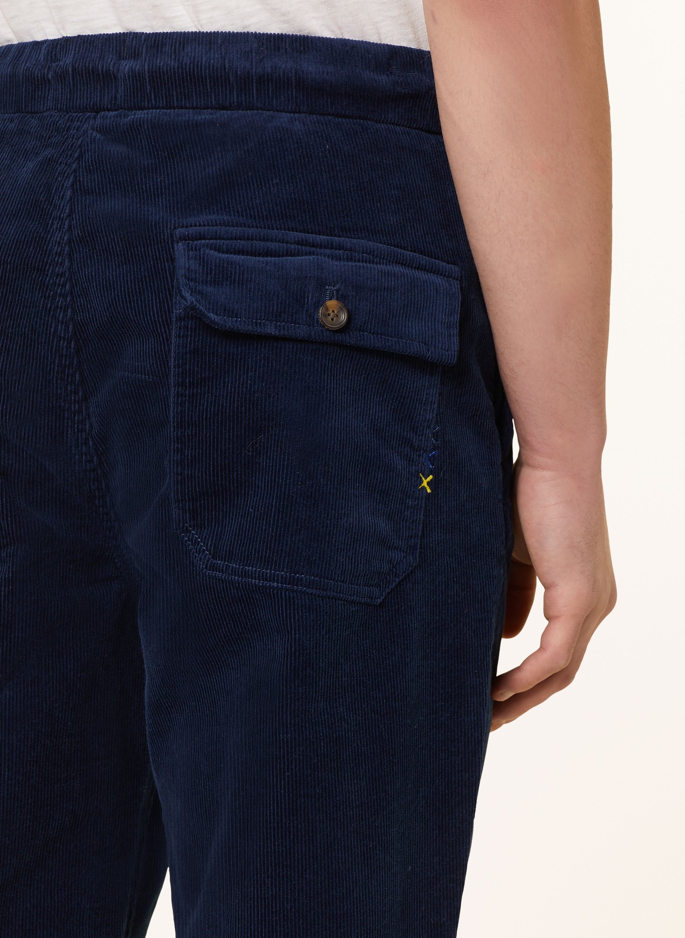 SCOTCH & SODA Corduroy trousers regular tapered fit, Color: DARK BLUE (Image 6)