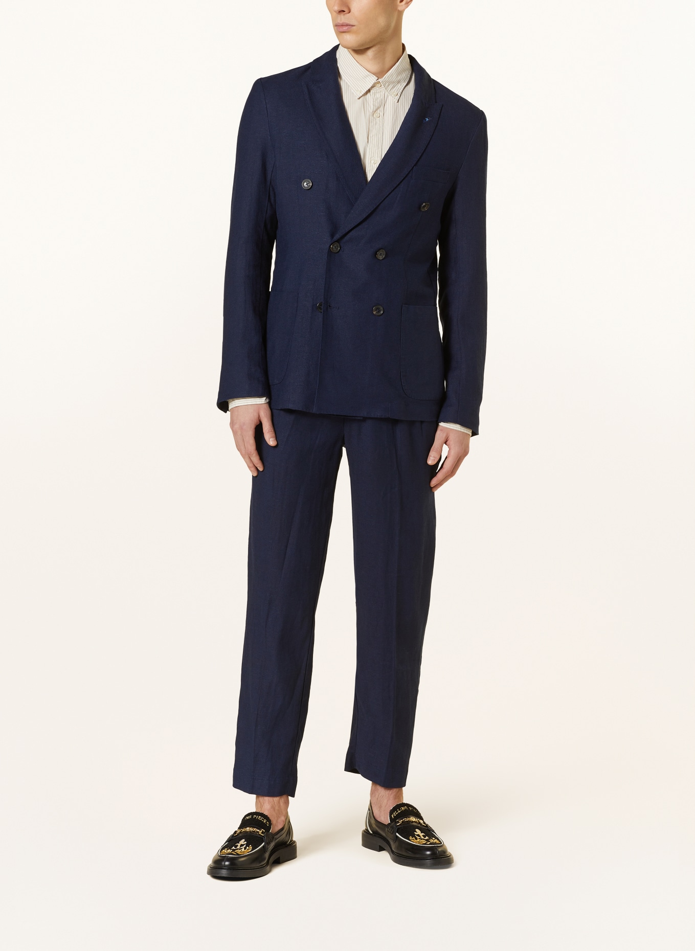 SCOTCH & SODA Suit jacket extra slim fit with linen, Color: DARK BLUE (Image 2)