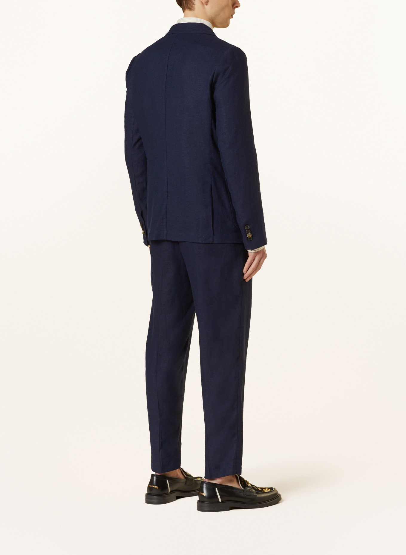 SCOTCH & SODA Suit jacket extra slim fit with linen, Color: DARK BLUE (Image 3)