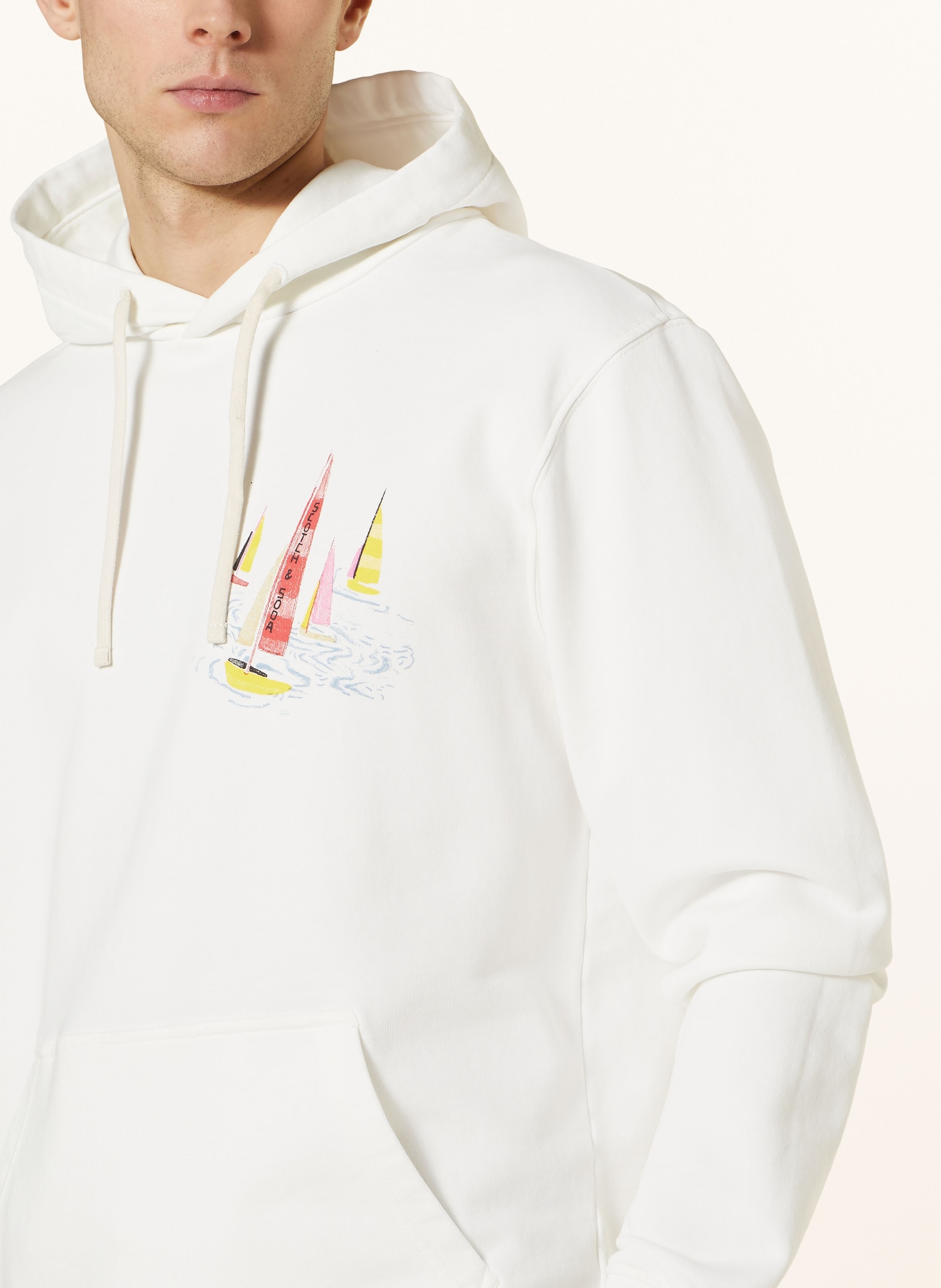SCOTCH & SODA Hoodie, Color: WHITE/ RED (Image 5)