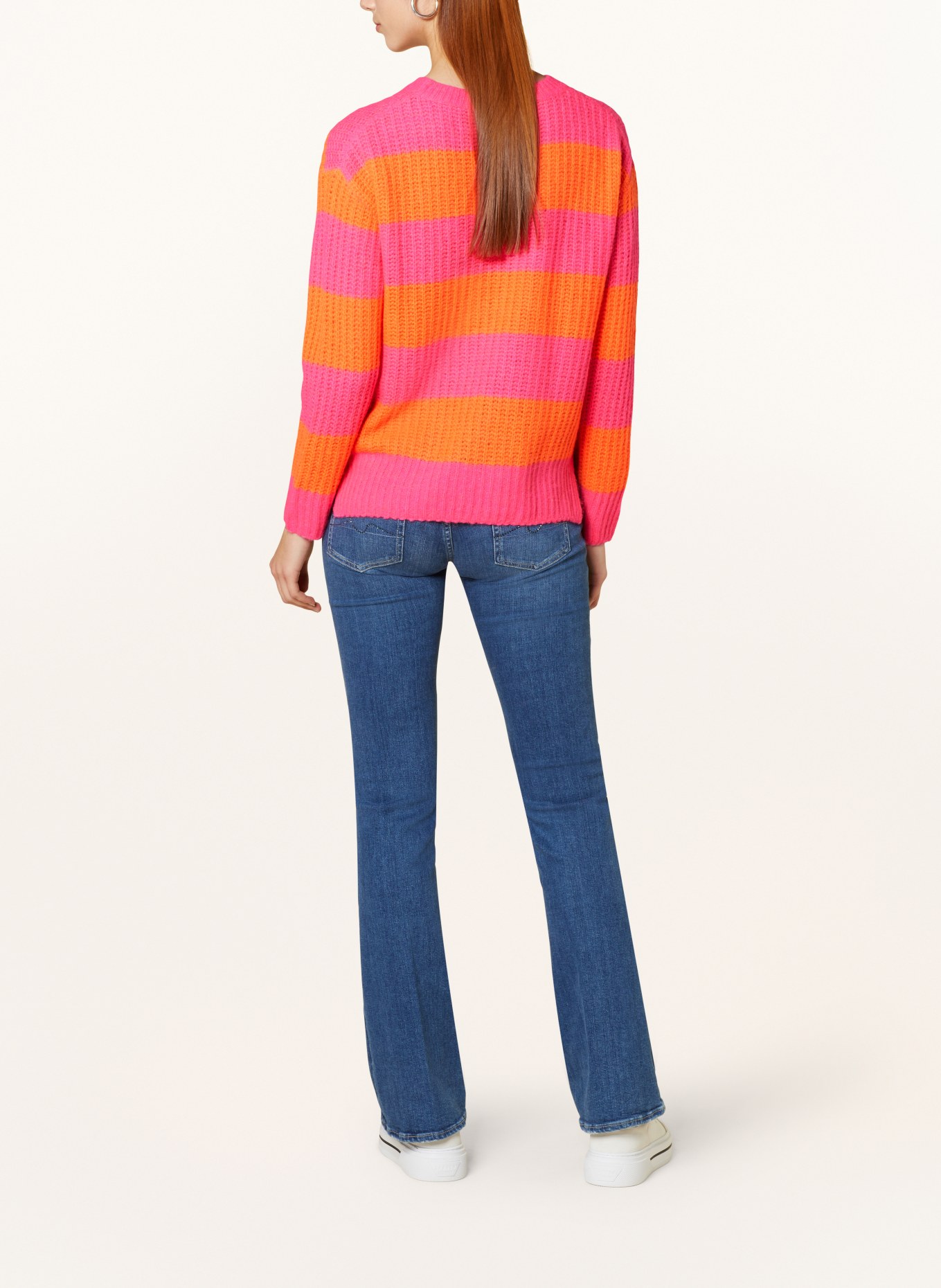 Princess GOES HOLLYWOOD Sweater with glitter thread, Color: PINK/ ORANGE (Image 3)