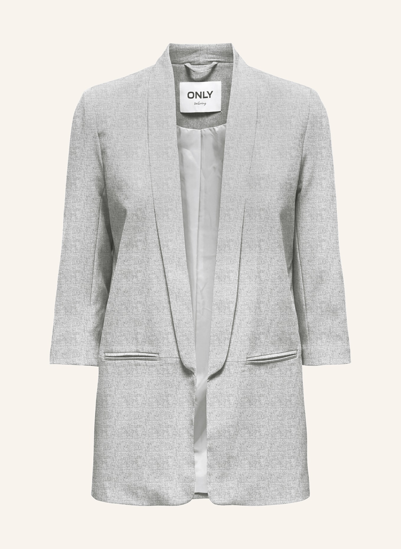 ONLY Blazer with 3/4 sleeve, Color: GRAY (Image 1)