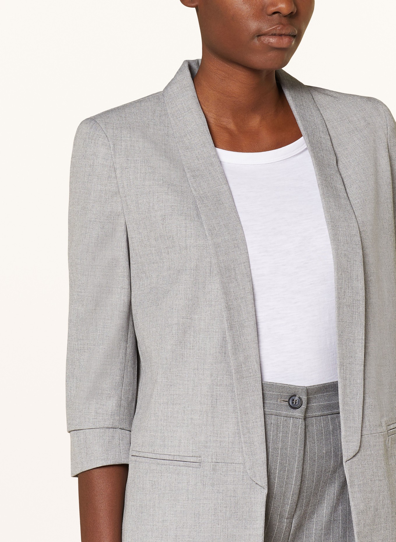 ONLY Blazer with 3/4 sleeve, Color: GRAY (Image 4)