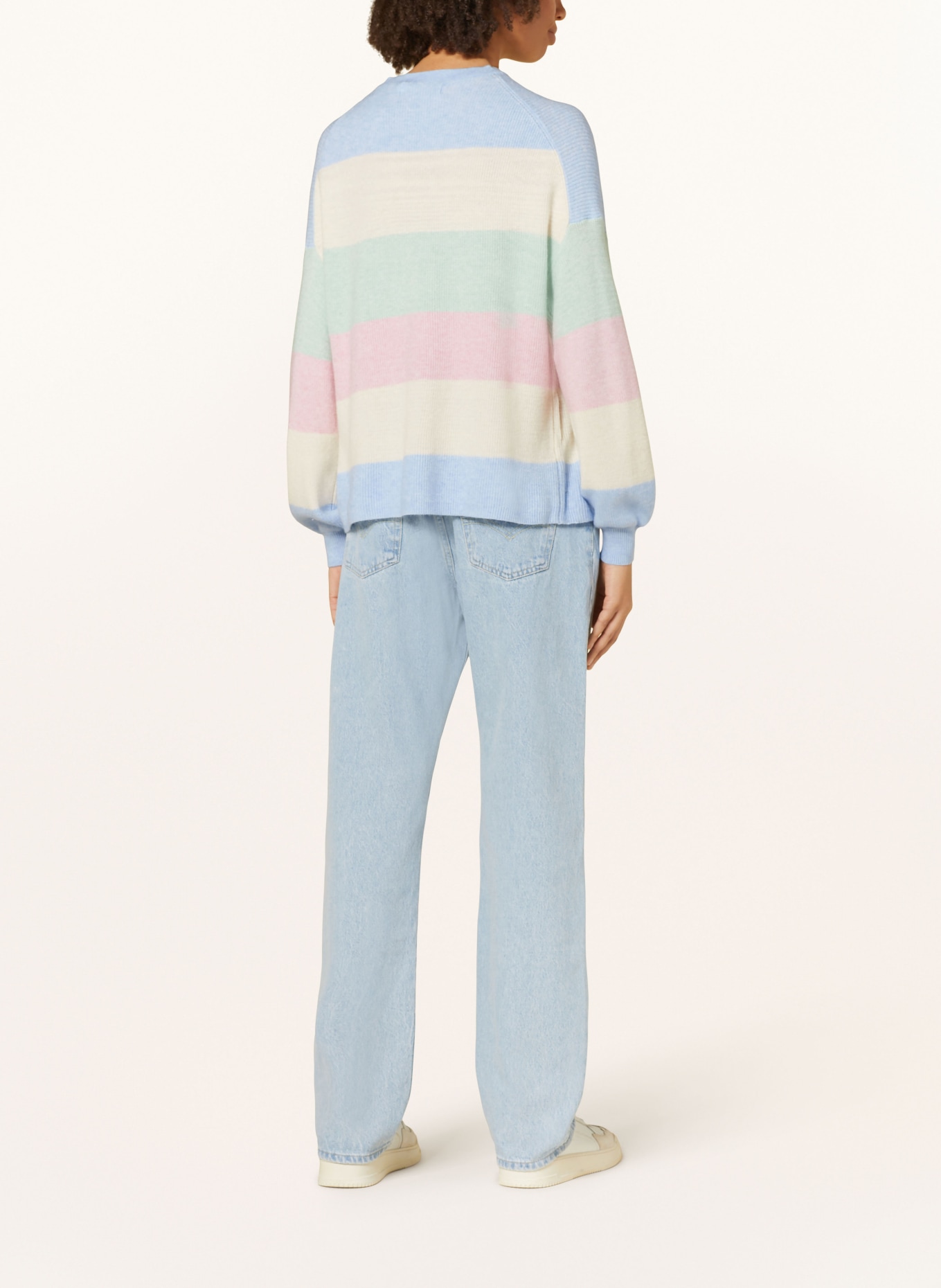 ONLY Pullover, Farbe: HELLBLAU/ ECRU/ ROSA (Bild 3)