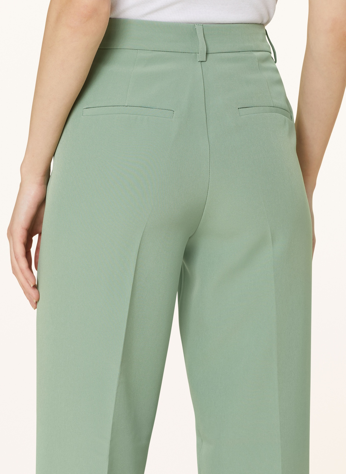 ONLY Wide leg trousers, Color: LIGHT GREEN (Image 5)