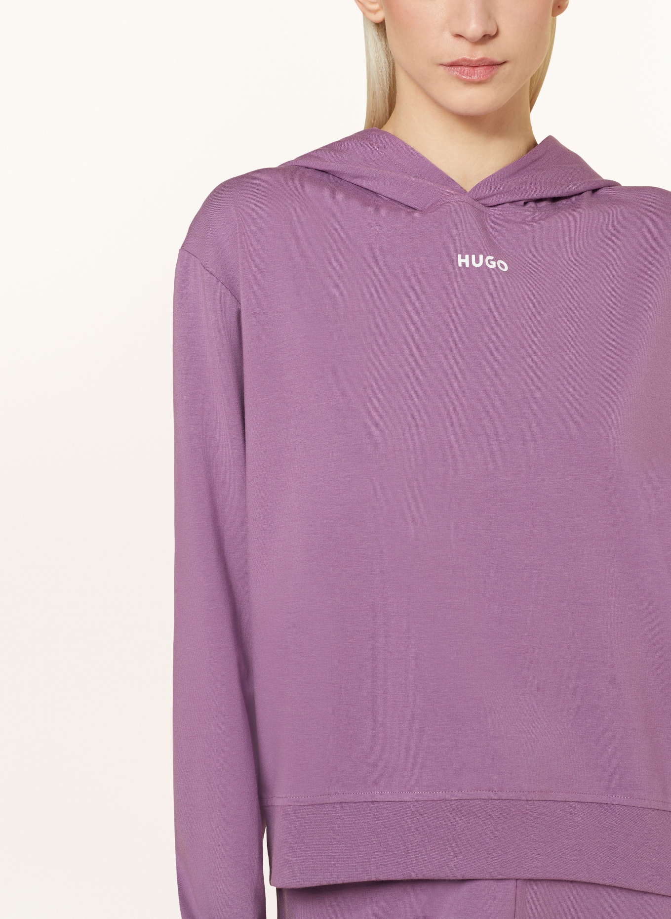 HUGO Rekreacyjna bluza z kapturem HUFFLE, Kolor: LILA (Obrazek 5)