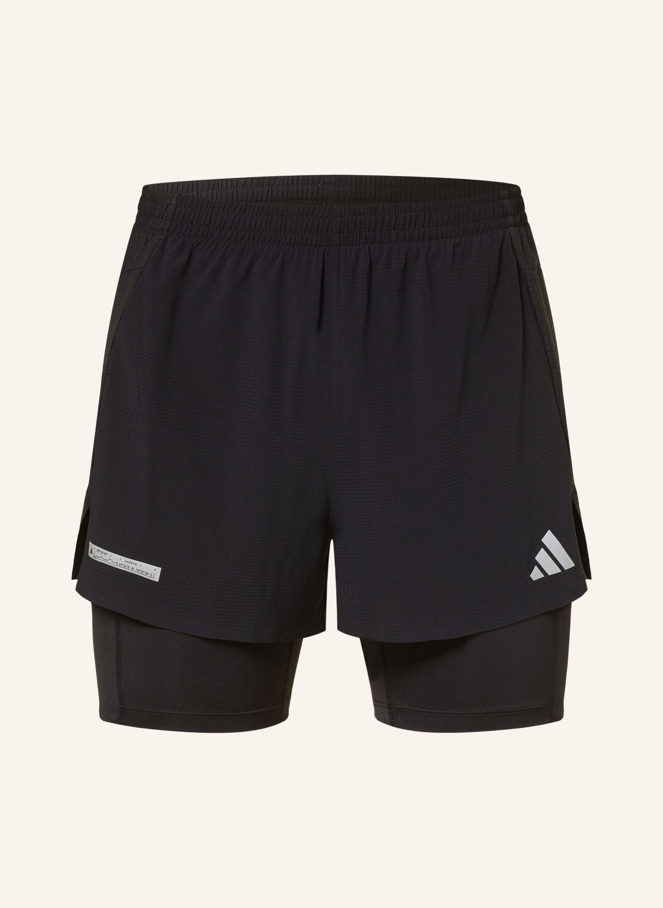 adidas 2-in-1 running shorts ULTIMATEADIDAS, Color: BLACK (Image 1)