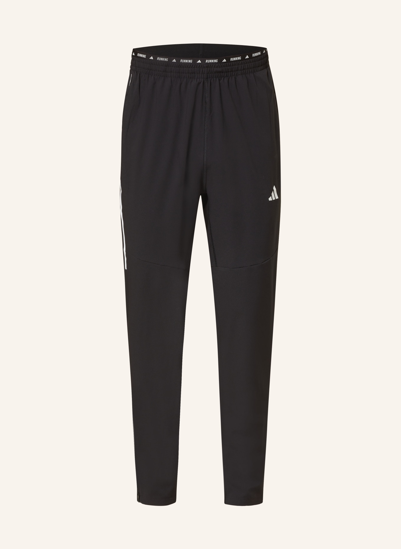adidas Running pants OWN THE RUN, Color: BLACK/ WHITE (Image 1)