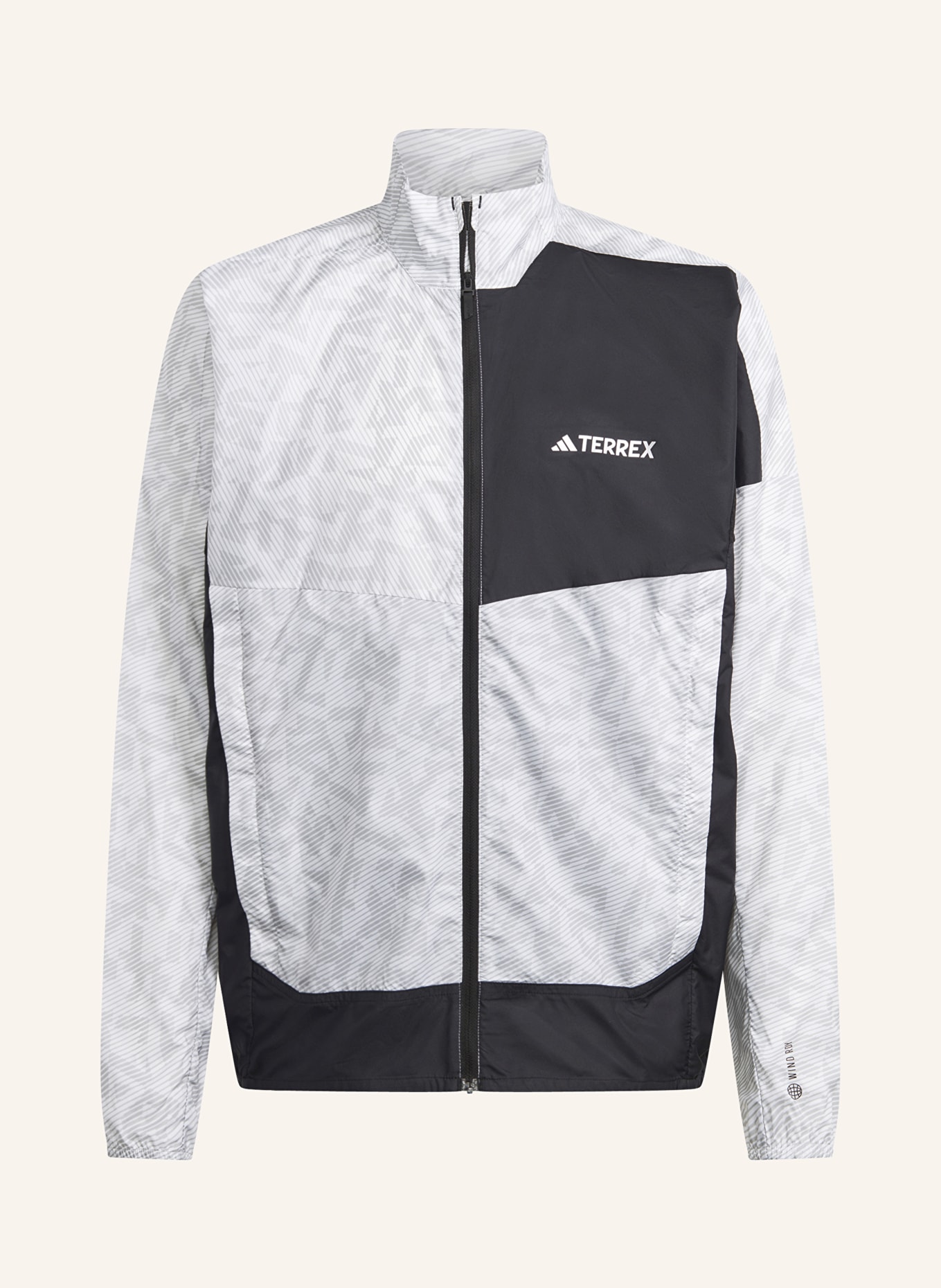 adidas Running jacket TERREX TRAIL, Color: BLACK/ WHITE (Image 1)