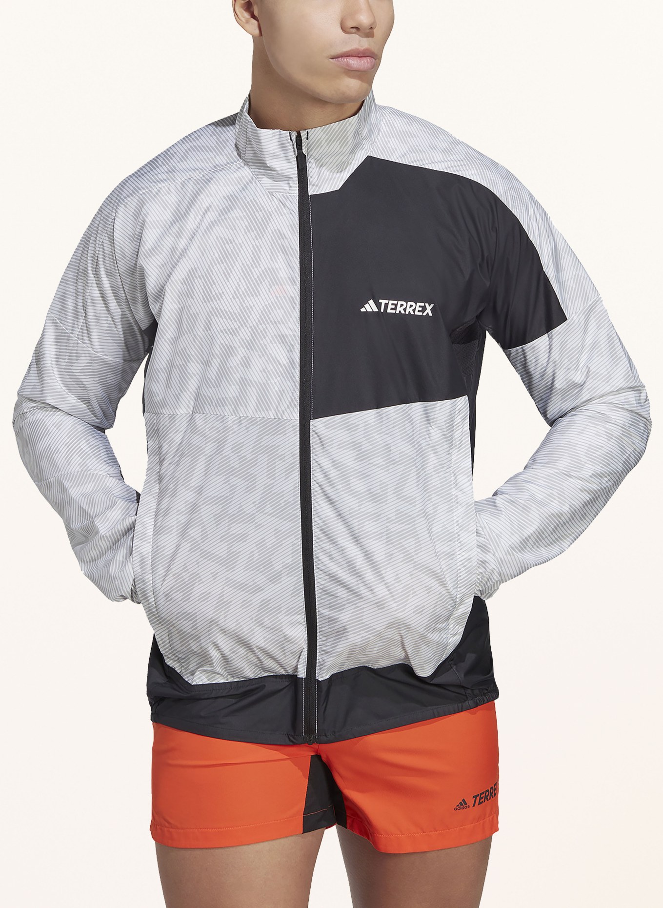 adidas Running jacket TERREX TRAIL, Color: BLACK/ WHITE (Image 2)