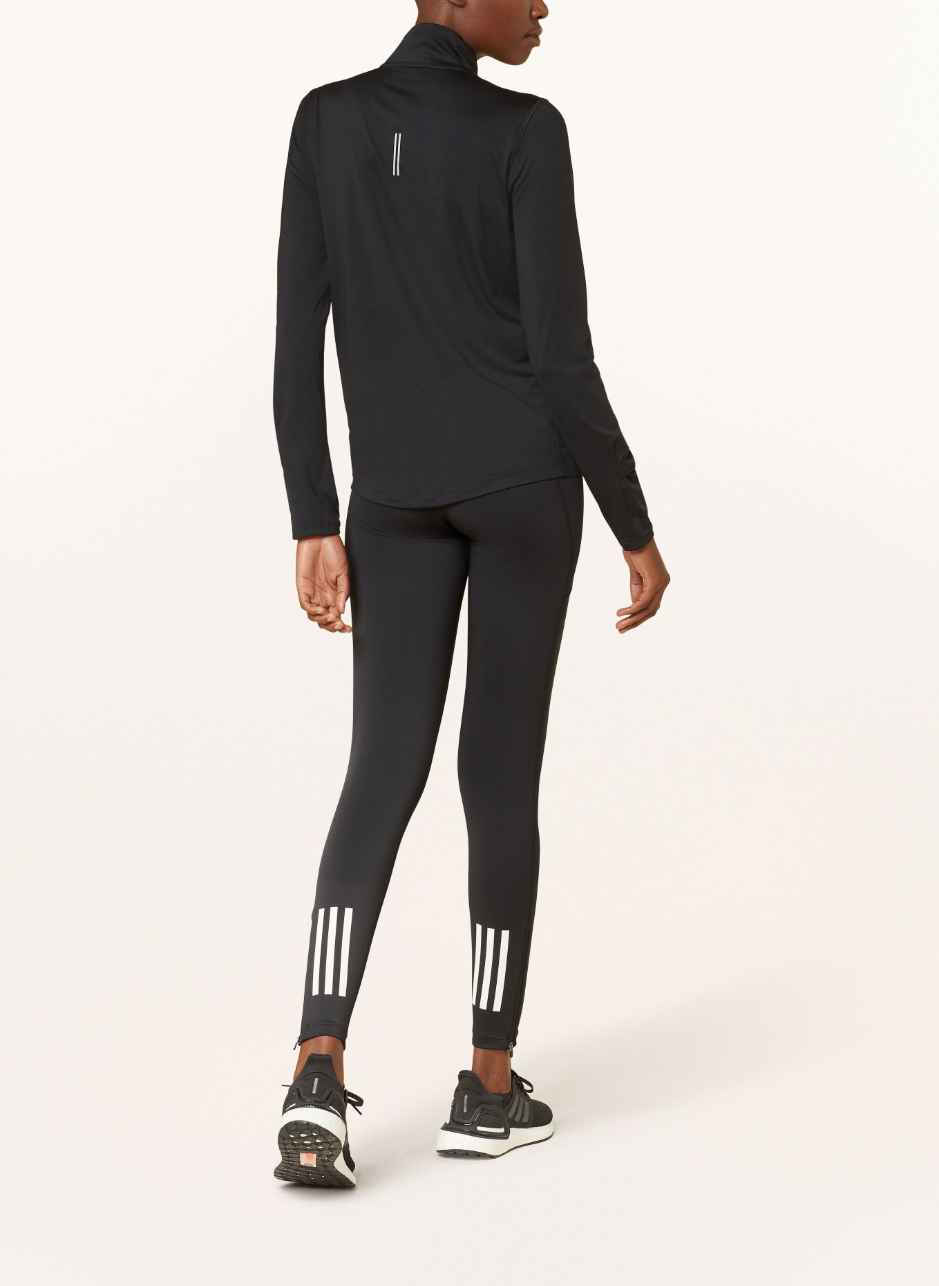 adidas Running tights DAILY RUN, Color: BLACK/ WHITE (Image 3)