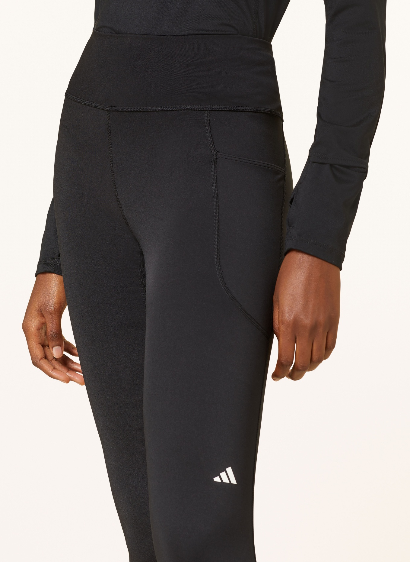 adidas Running tights DAILY RUN, Color: BLACK/ WHITE (Image 6)
