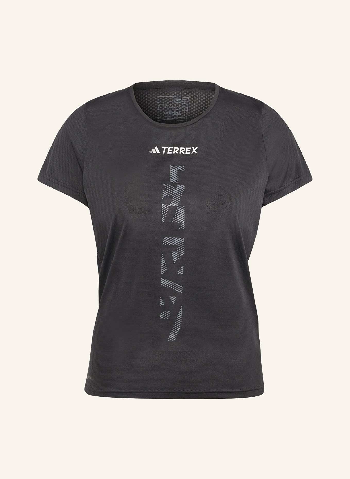 adidas Running shirt TERREX, Color: BLACK/ DARK GRAY/ WHITE (Image 1)