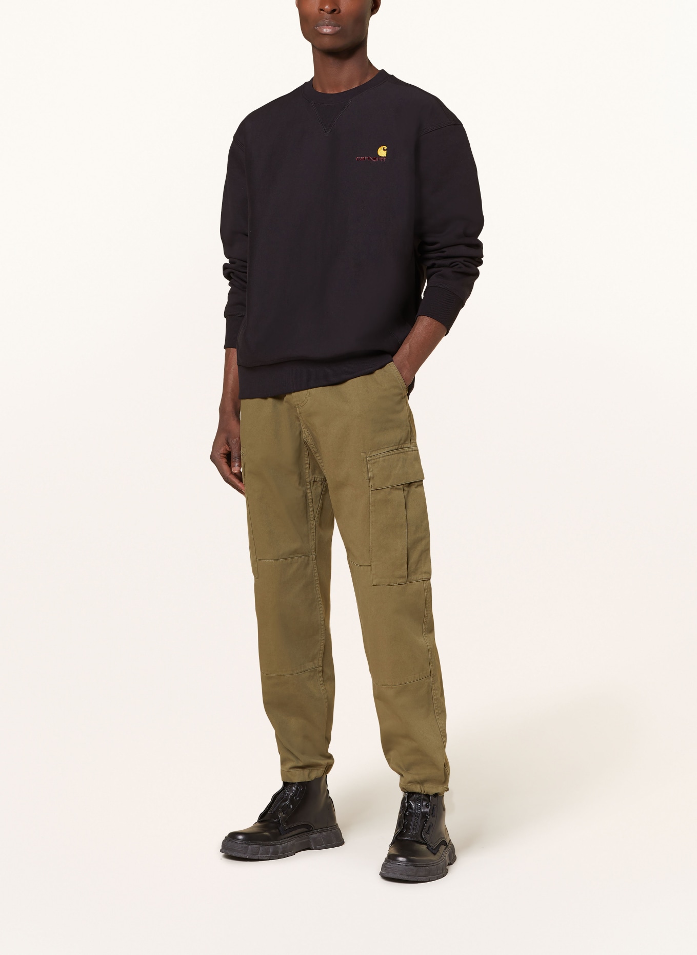 carhartt WIP Sweatshirt, Color: BLACK (Image 2)