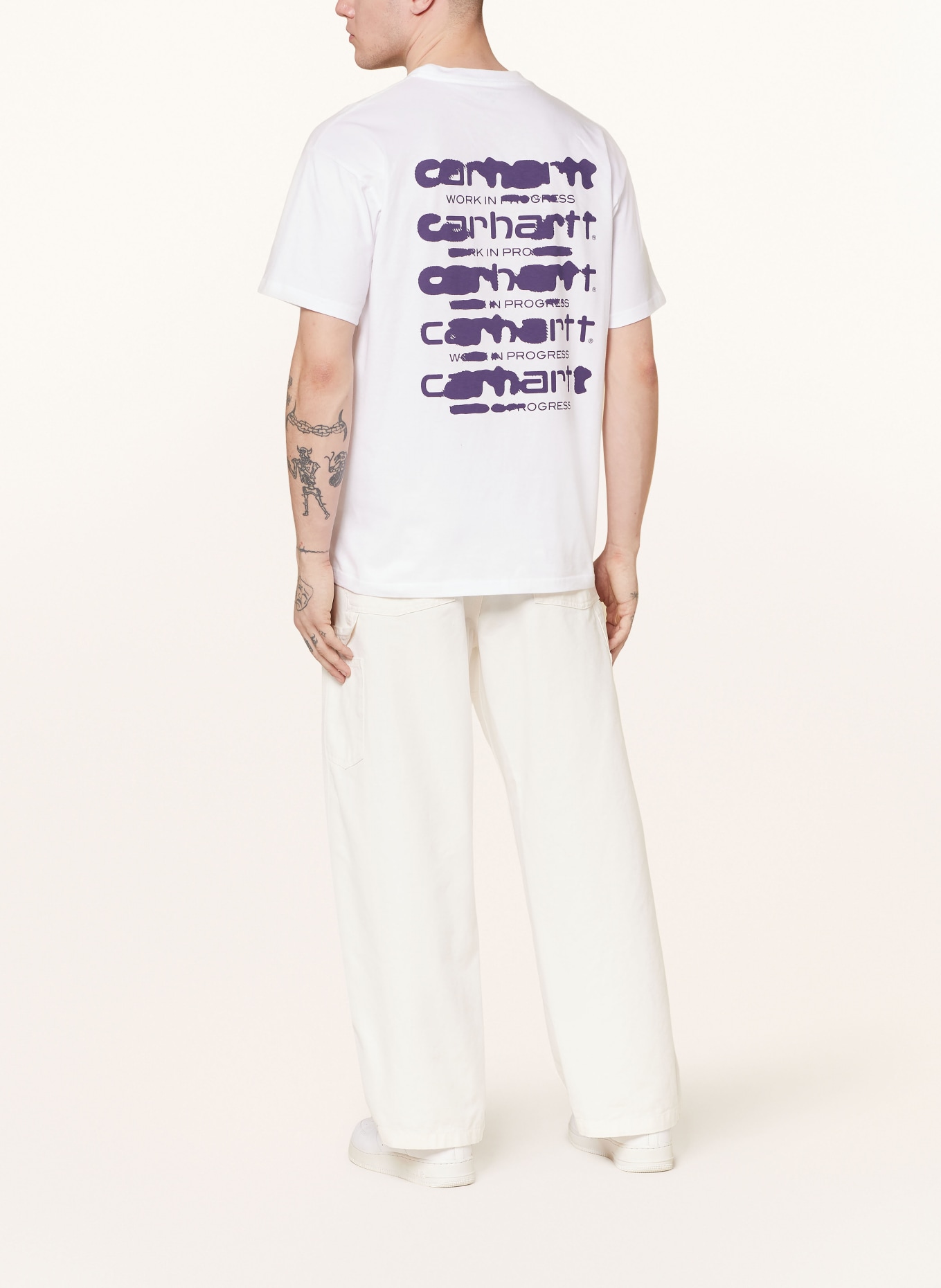 carhartt WIP T-Shirt, Farbe: WEISS/ DUNKELLILA (Bild 2)