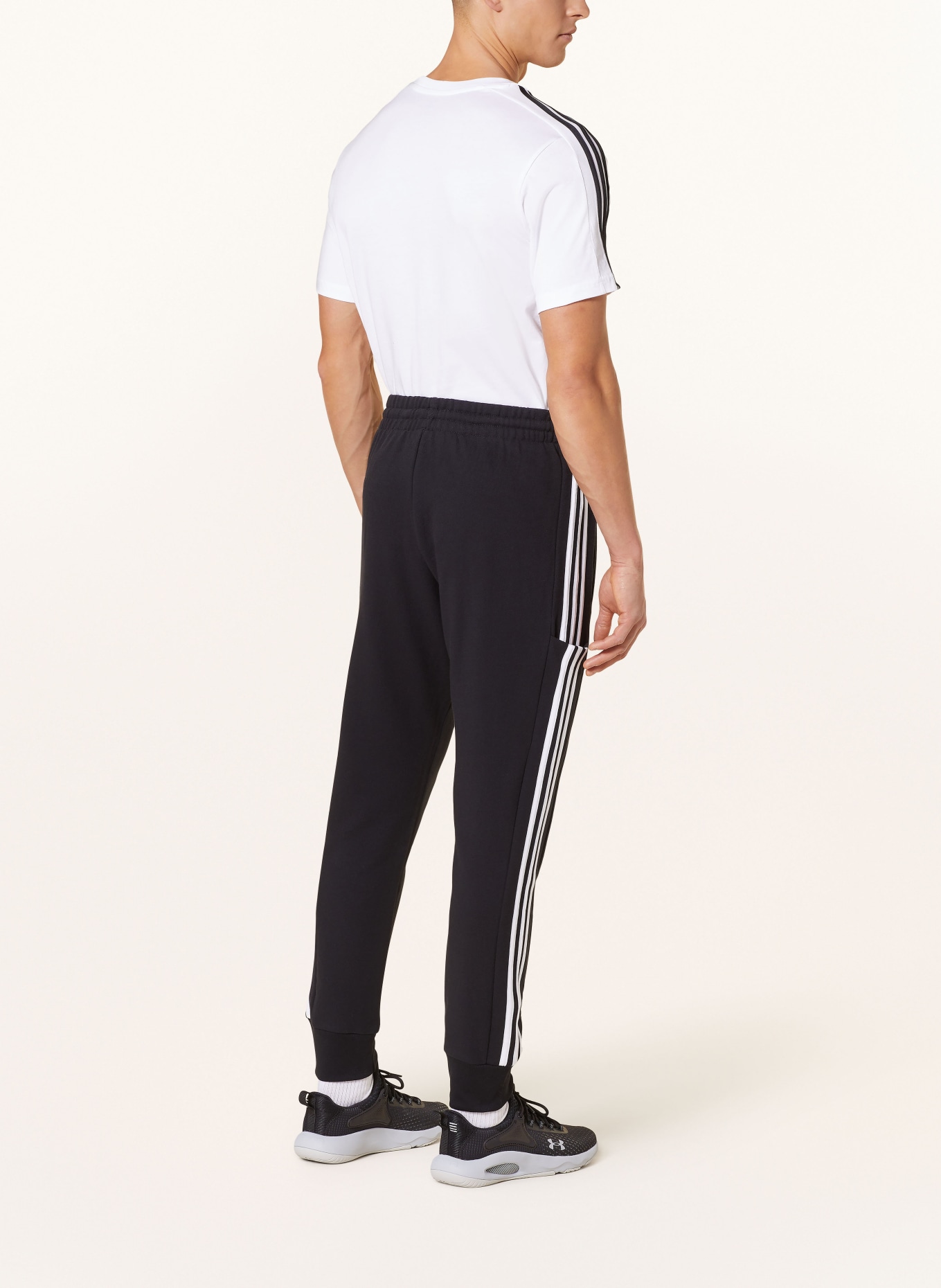 adidas Sweatpants, Color: BLACK/ WHITE (Image 3)