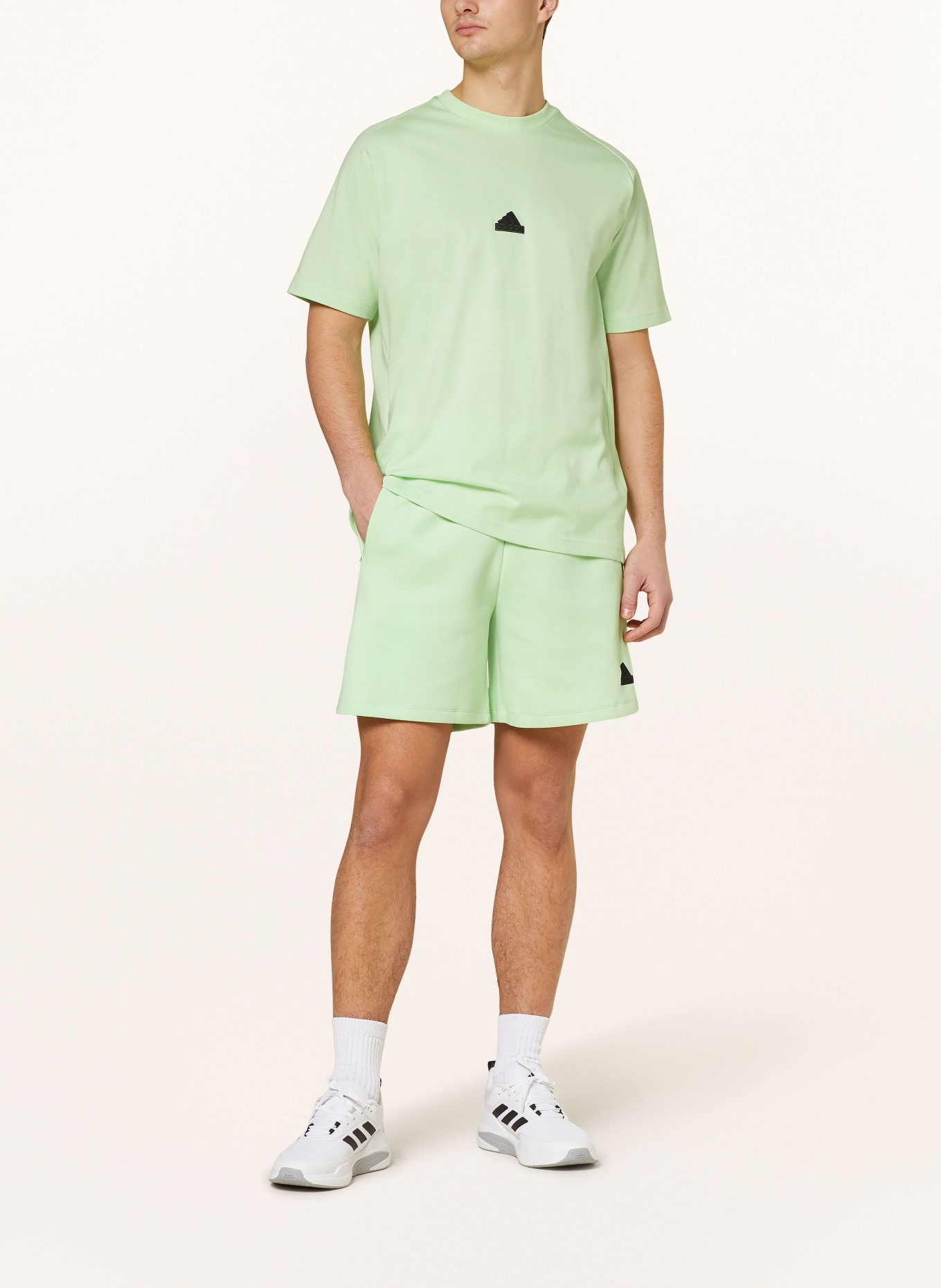 adidas Sweat shorts Z.N.E, Color: LIGHT GREEN (Image 2)
