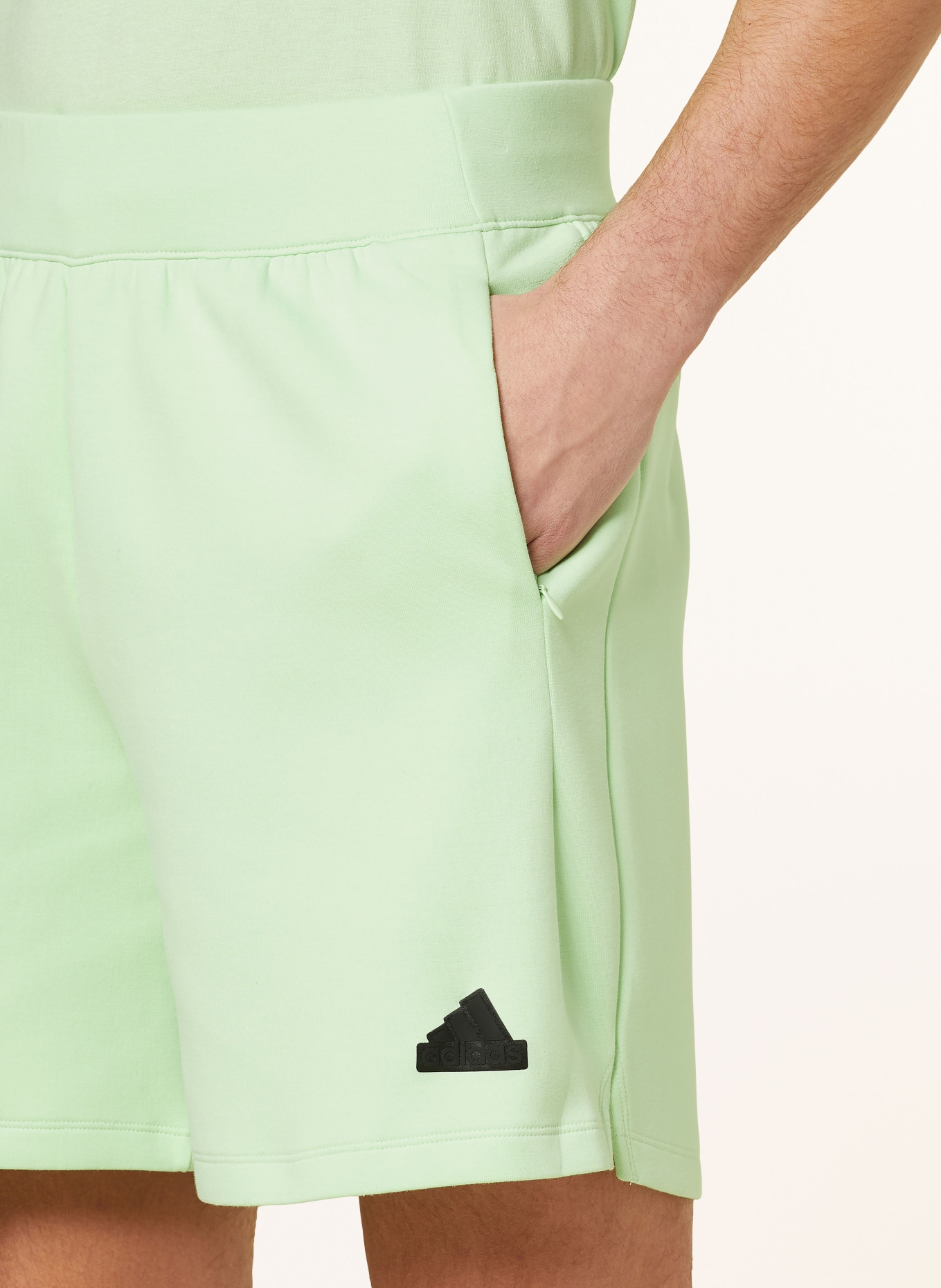 adidas Sweat shorts Z.N.E, Color: LIGHT GREEN (Image 5)