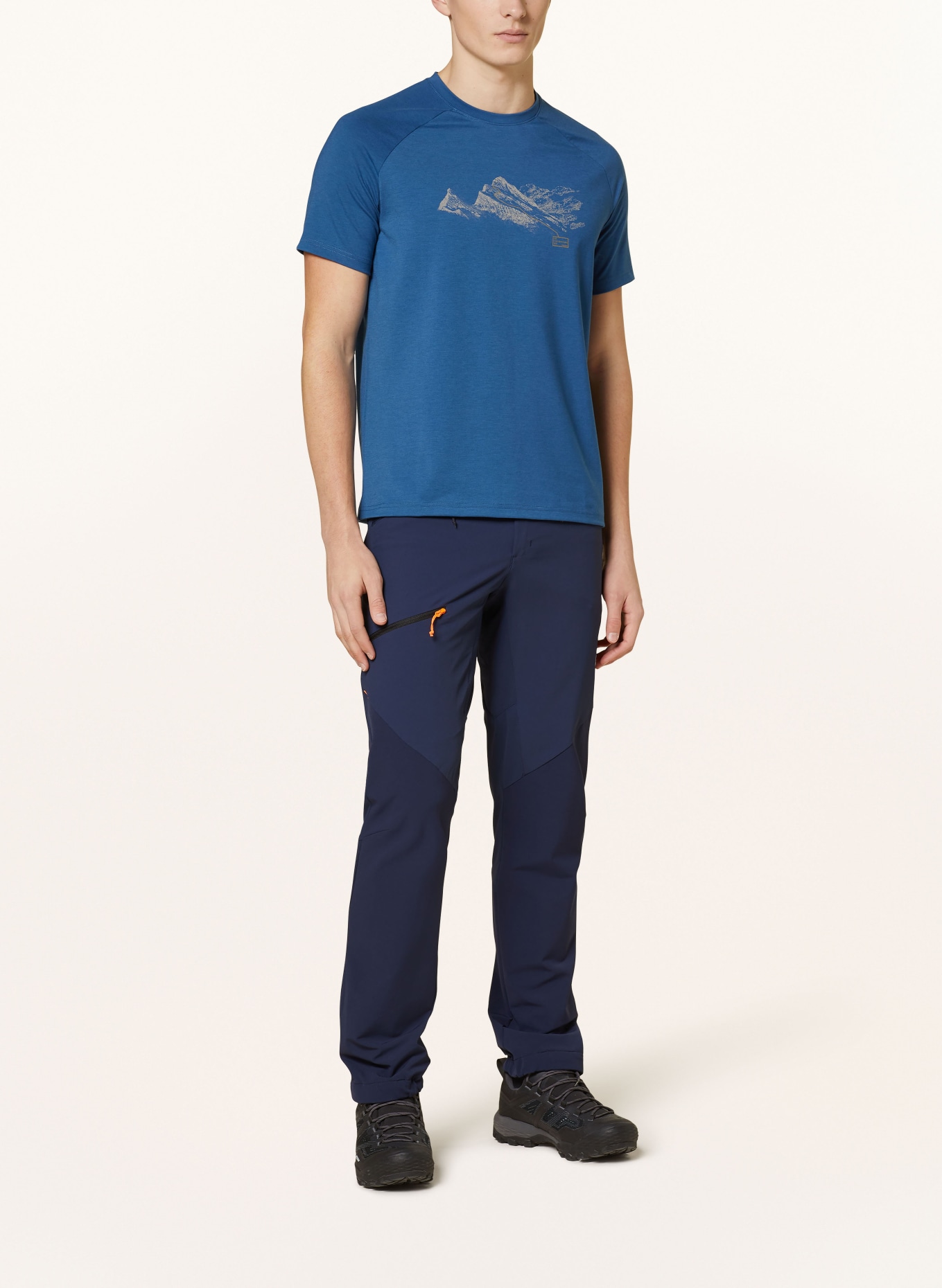 MAMMUT T-shirt MOUNTAIN, Color: BLUE (Image 2)