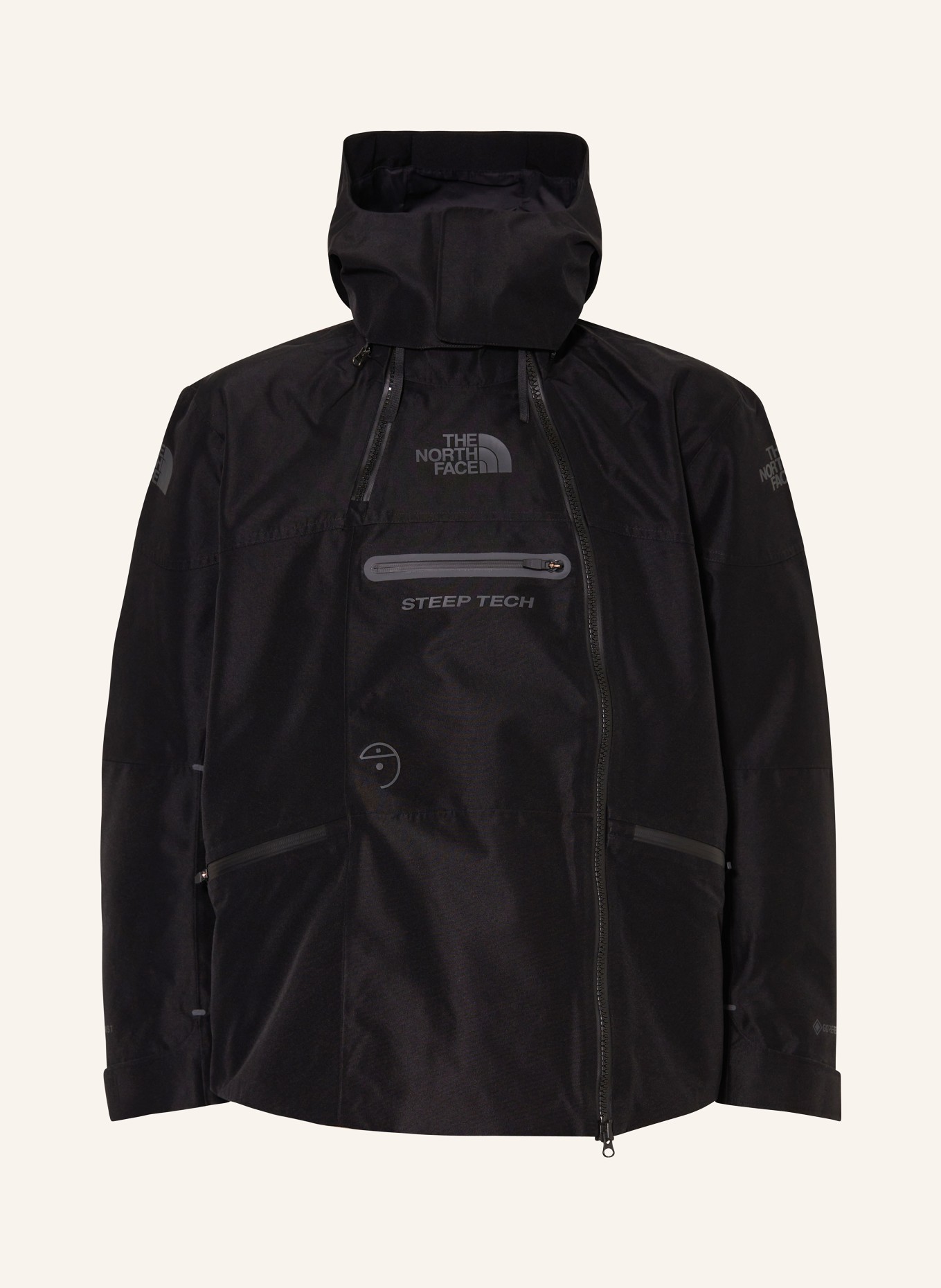 THE NORTH FACE Outdoor jacket with removable hood, Color: BLACK (Image 1)