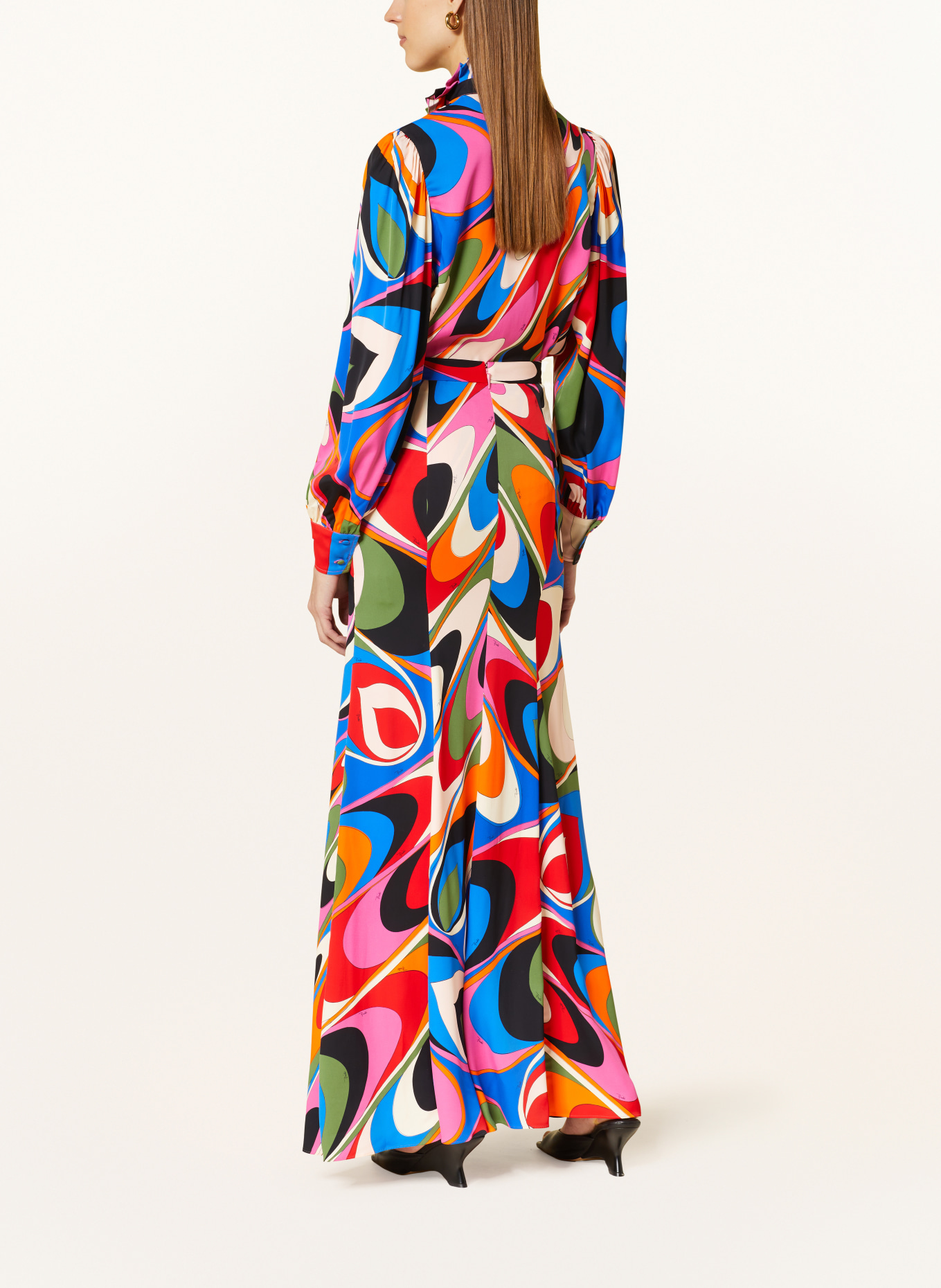 PUCCI Skirt PONGE, Color: ORANGE/ BLUE/ PINK (Image 3)