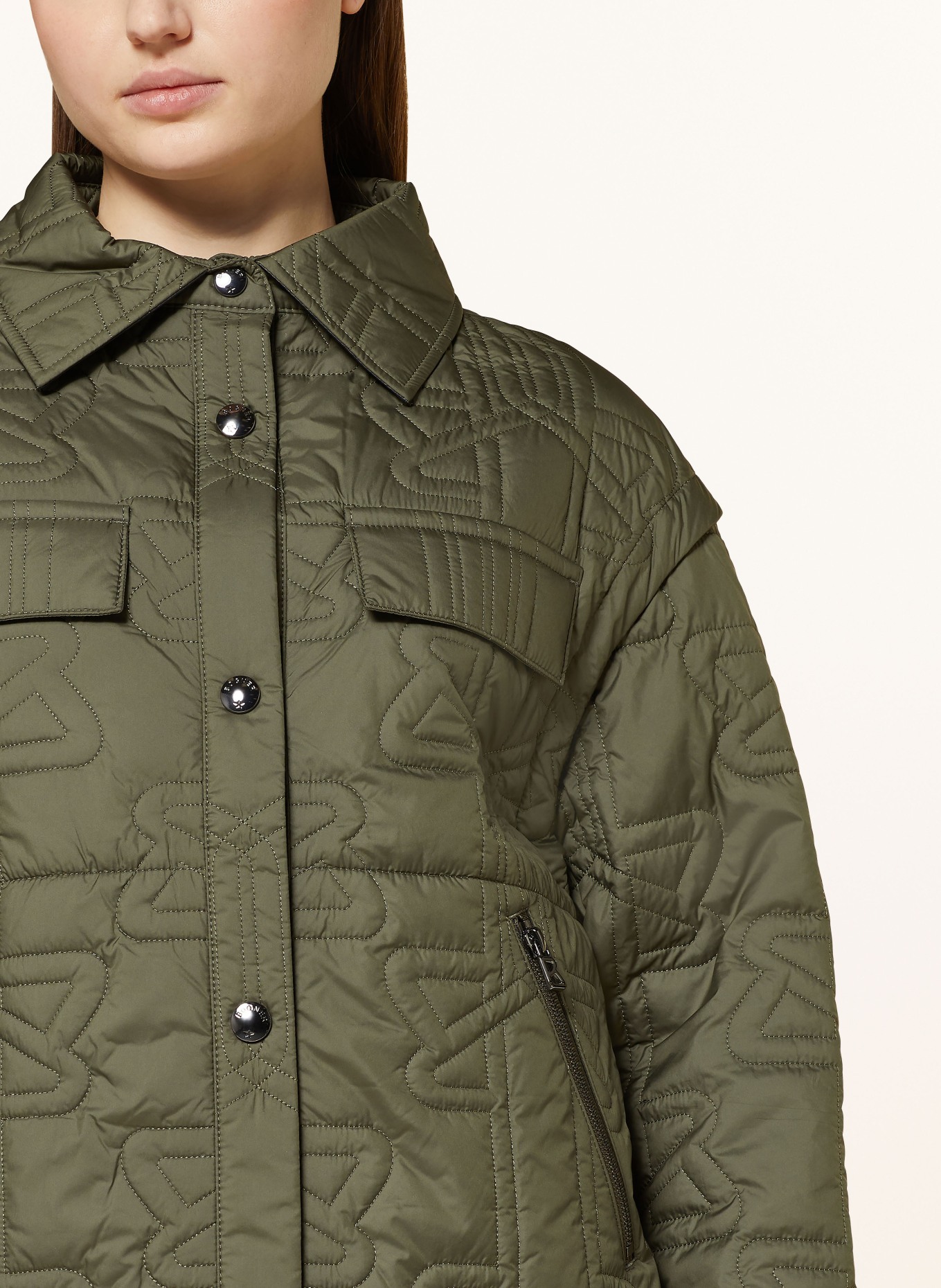 BOGNER Quilted jacket DILARA with detachable sleeves, Color: OLIVE (Image 5)