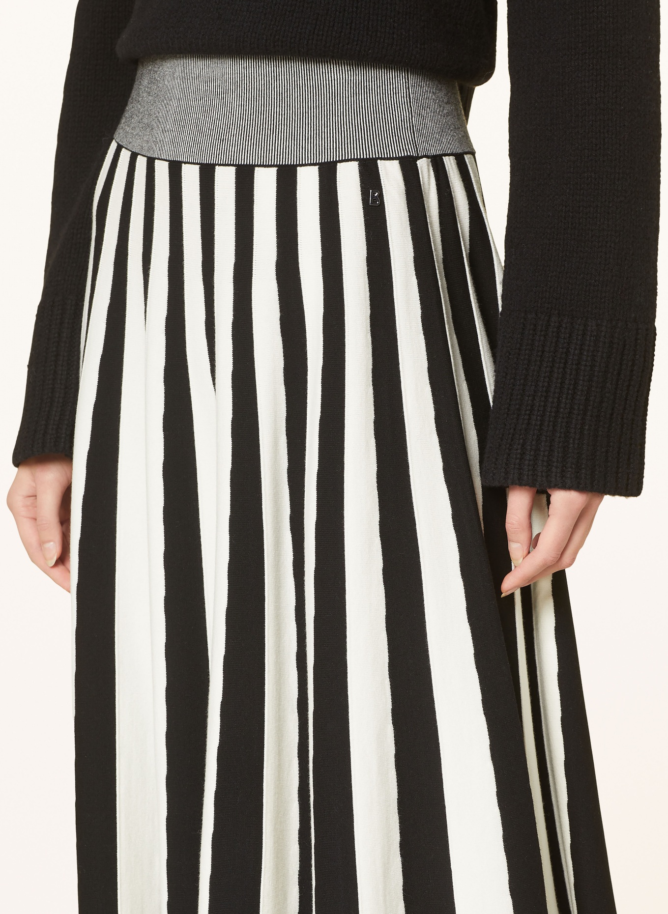 BOGNER Skirt MELANI, Color: BLACK/ WHITE (Image 4)