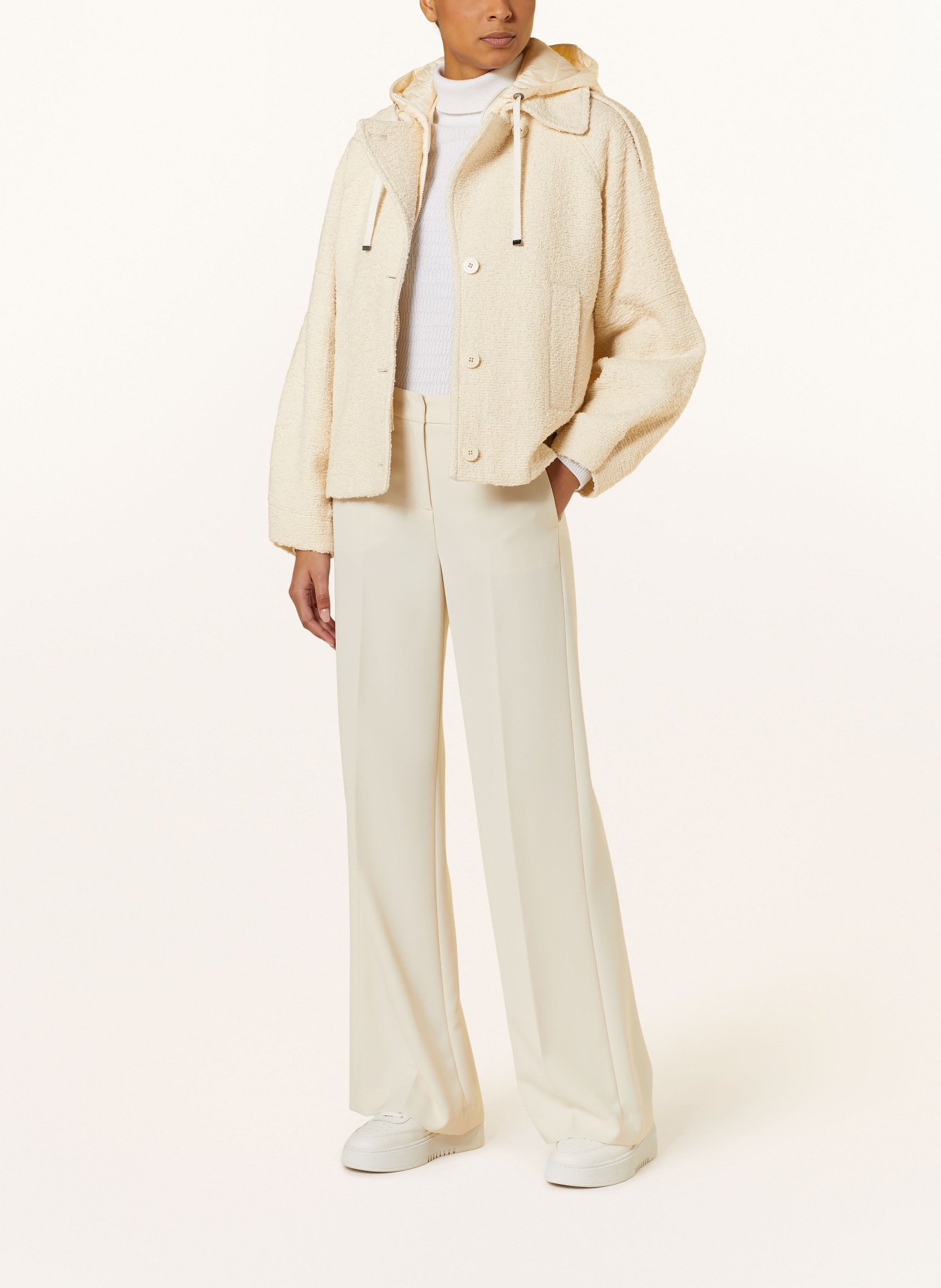 BOGNER Tweed jacket AMBRA with detachable trim, Color: ECRU (Image 2)