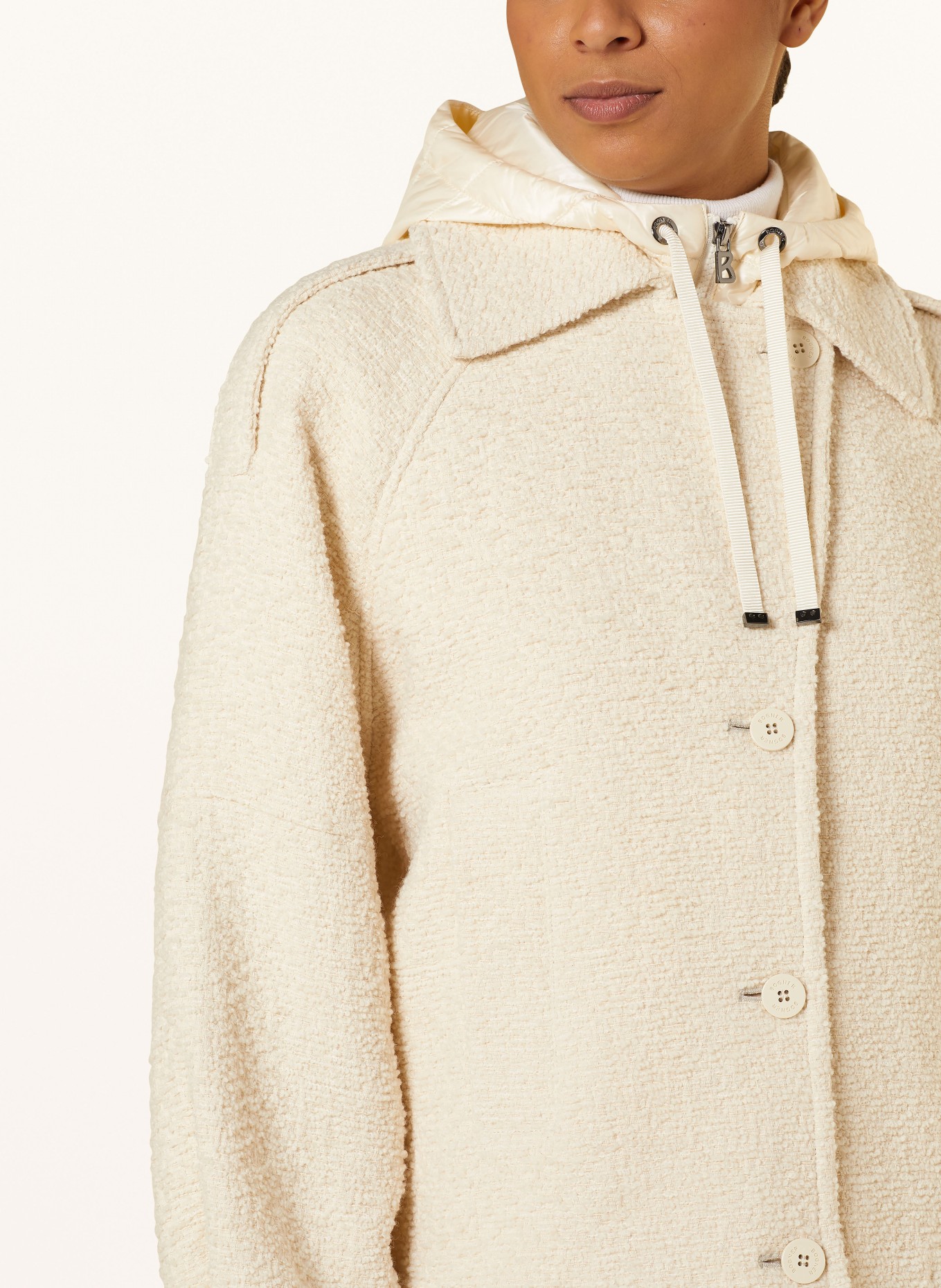 BOGNER Tweed jacket AMBRA with detachable trim, Color: ECRU (Image 5)