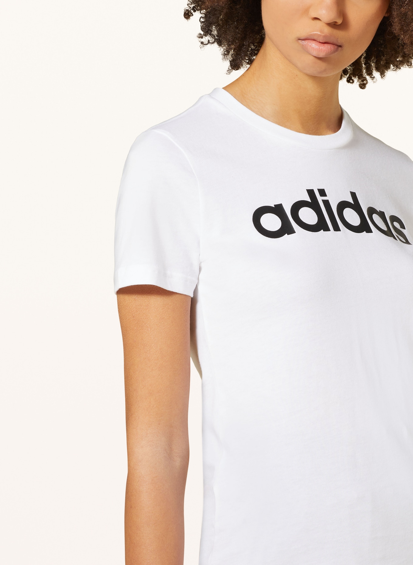 adidas T-shirt LOUNGEWEAR, Color: WHITE (Image 4)
