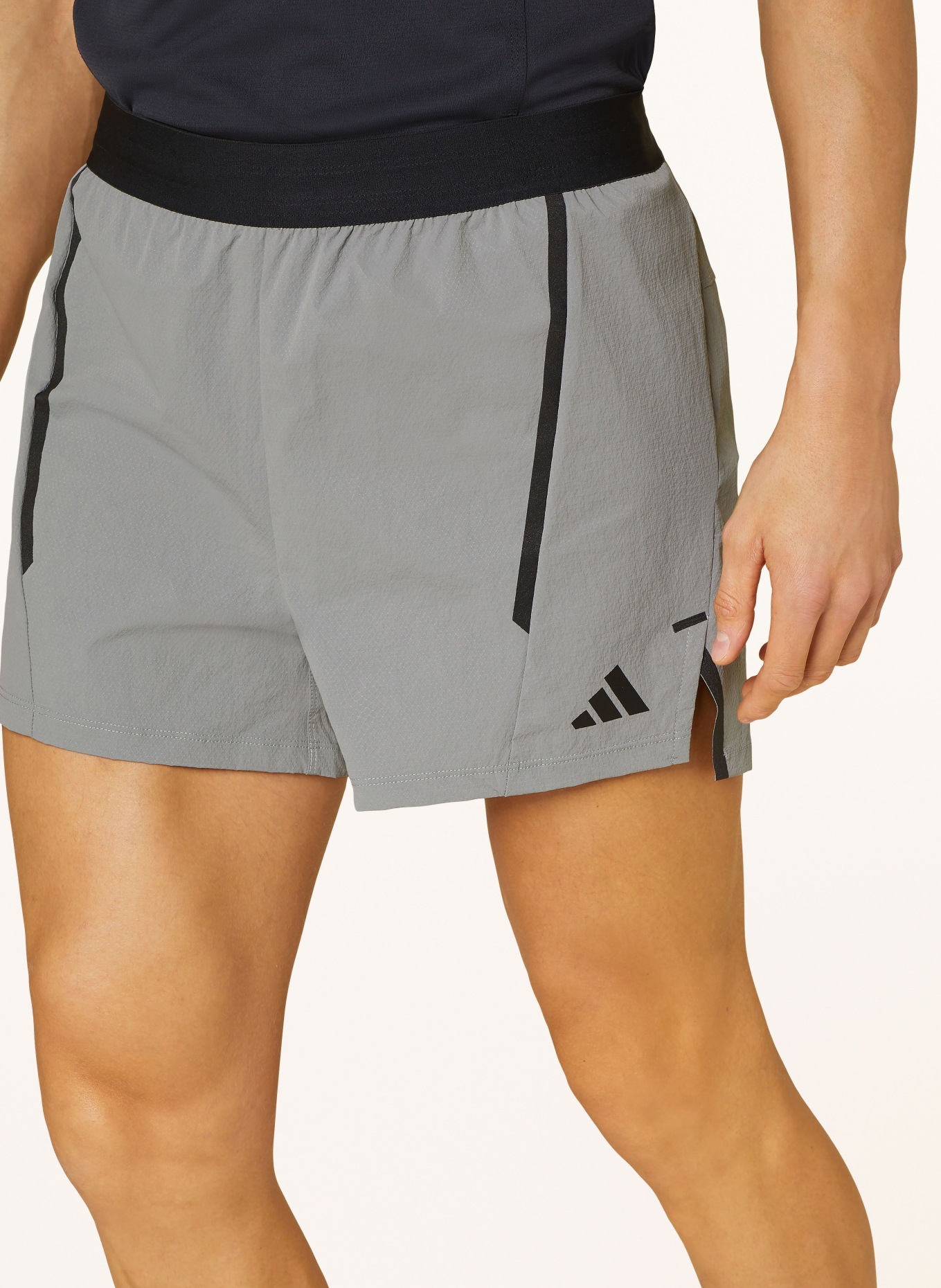 adidas 2-in-1 training shorts DESIGNED FOR TRAINING, Color: GRAY (Image 5)