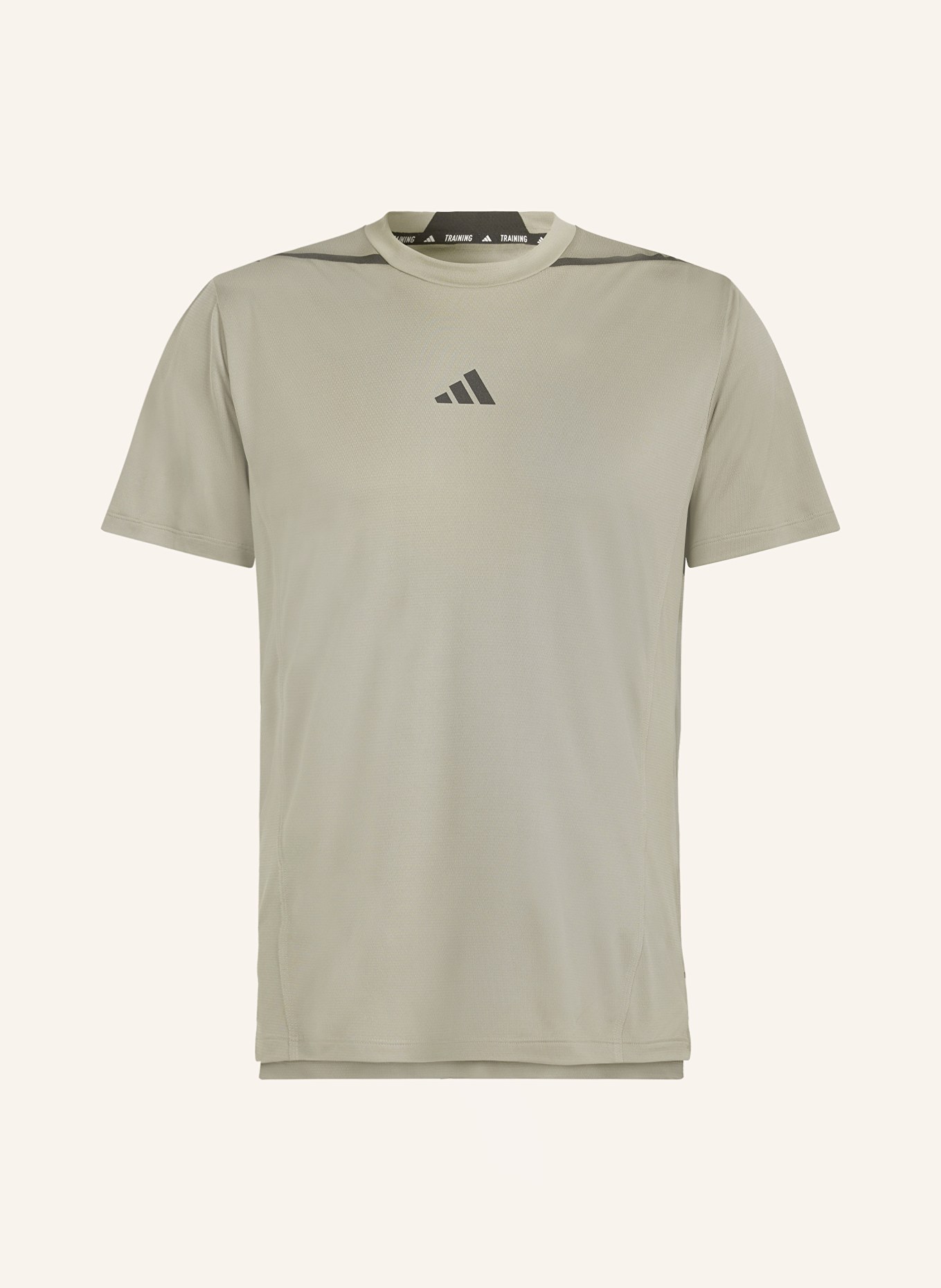 adidas T-Shirt DESIGNED FOR TRAINING, Farbe: OLIV/ SCHWARZ (Bild 1)