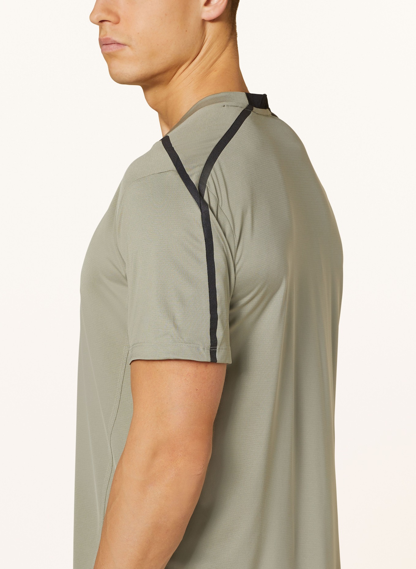 adidas T-Shirt DESIGNED FOR TRAINING, Farbe: OLIV/ SCHWARZ (Bild 4)