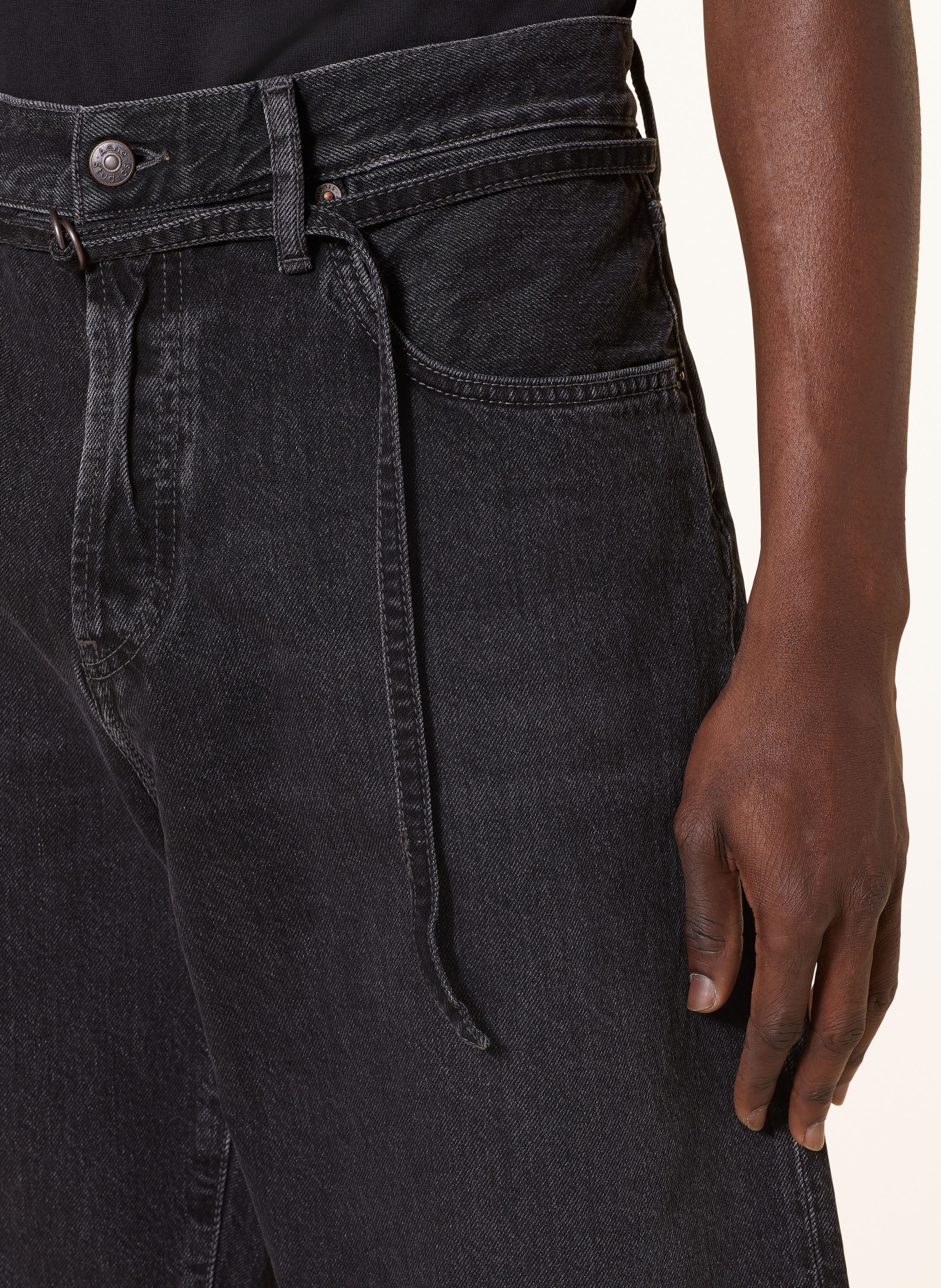 Acne Studios Szorty jeansowe, Kolor: 900 BLACK (Obrazek 5)