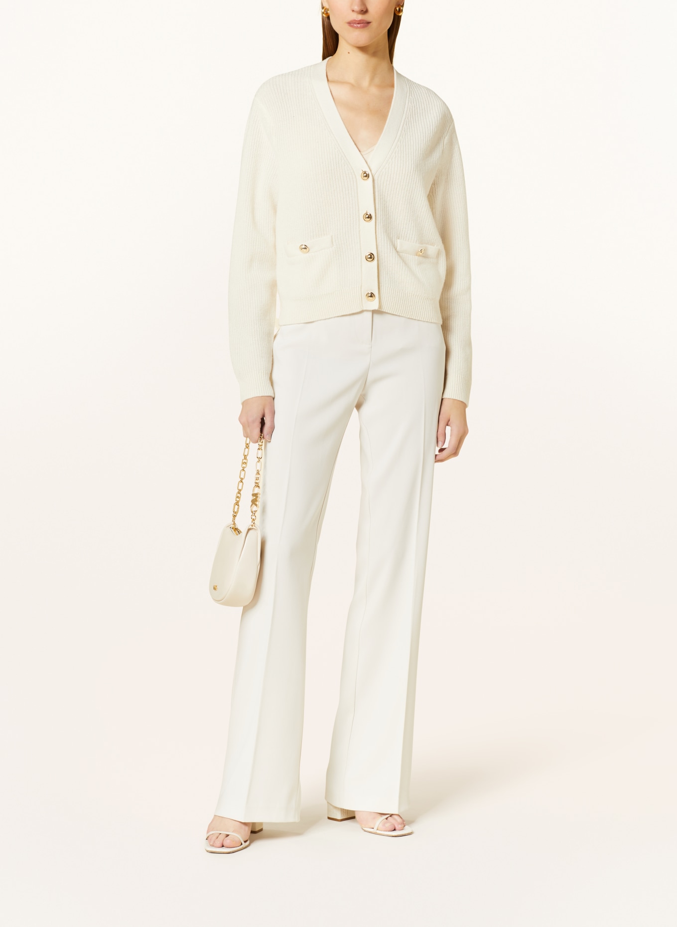 MICHAEL KORS Cardigan in merino wool, Color: ECRU (Image 2)