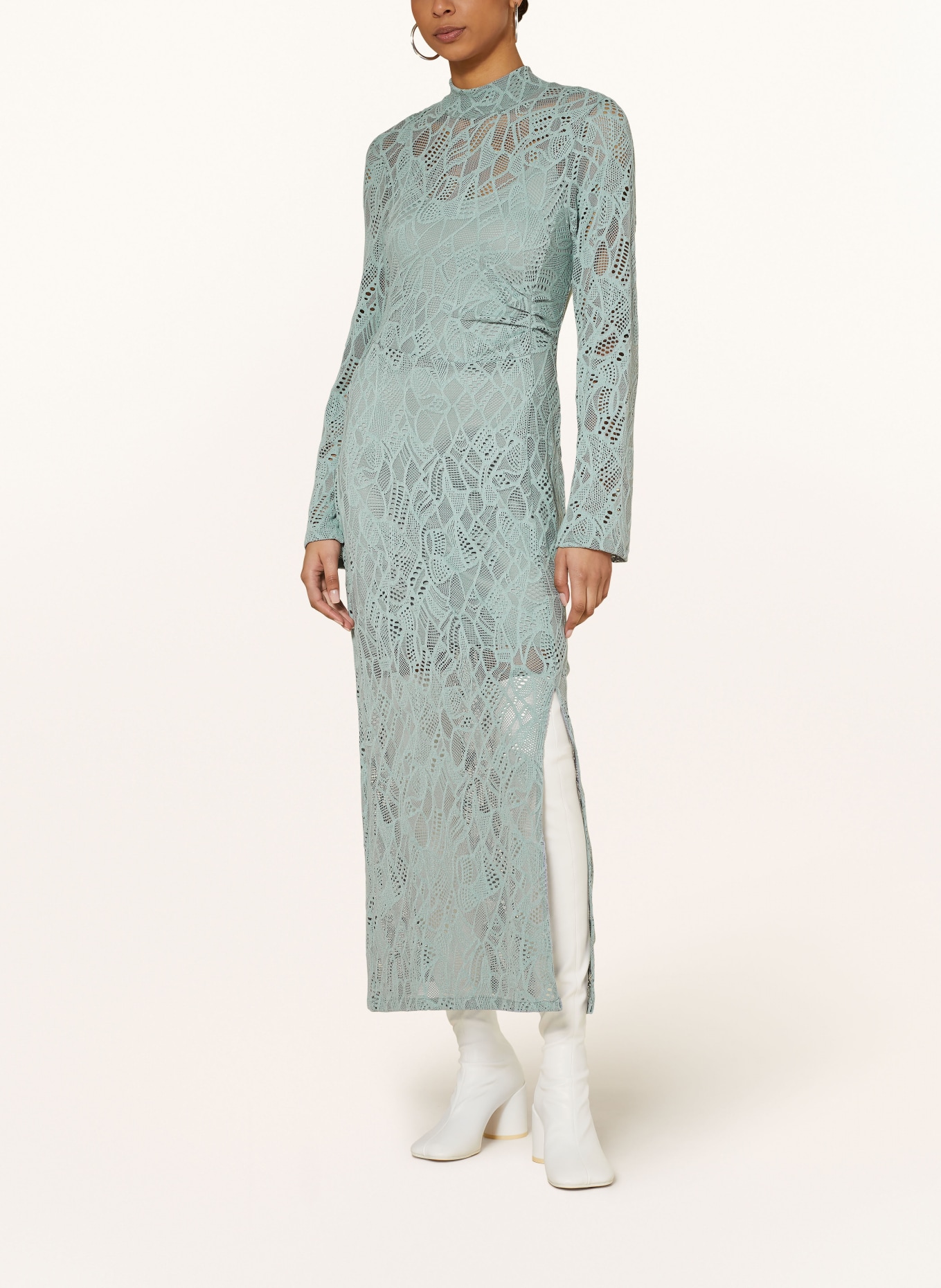 GESTUZ Lace dress HILMAGZ, Color: BLUE GRAY (Image 2)