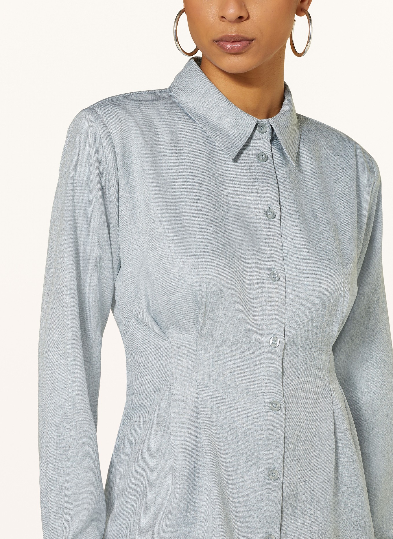 GESTUZ Shirt blouse CIMMAGZ, Color: BLUE GRAY (Image 4)