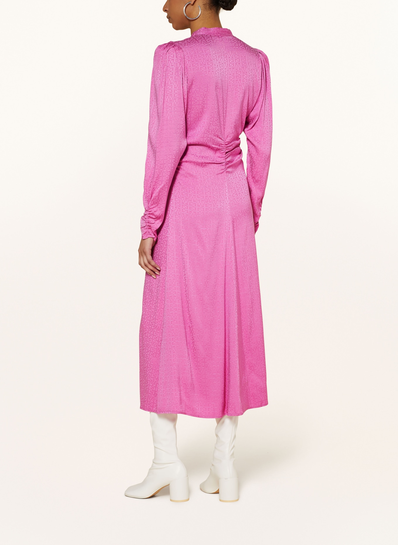GESTUZ Satin dress BRINAGZ, Color: PINK (Image 3)