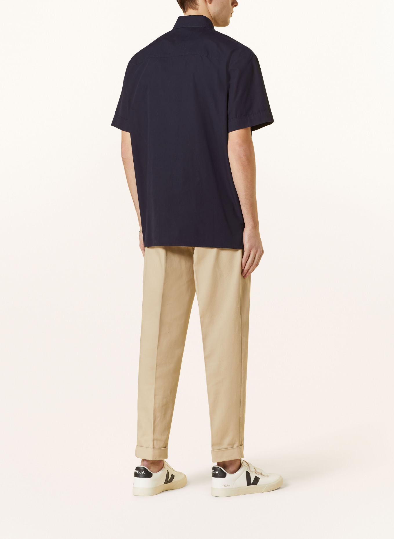 A.P.C. Košile s krátkým rukávem ROSS Comfort Fit, Barva: IAK DARK NAVY (Obrázek 3)