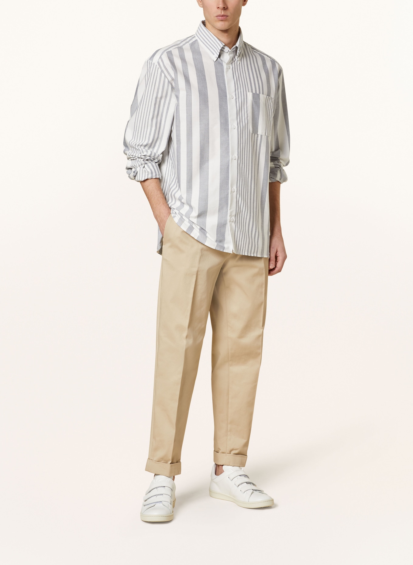 A.P.C. Shirt MATEO comfort fit, Color: WHITE/ GRAY (Image 2)