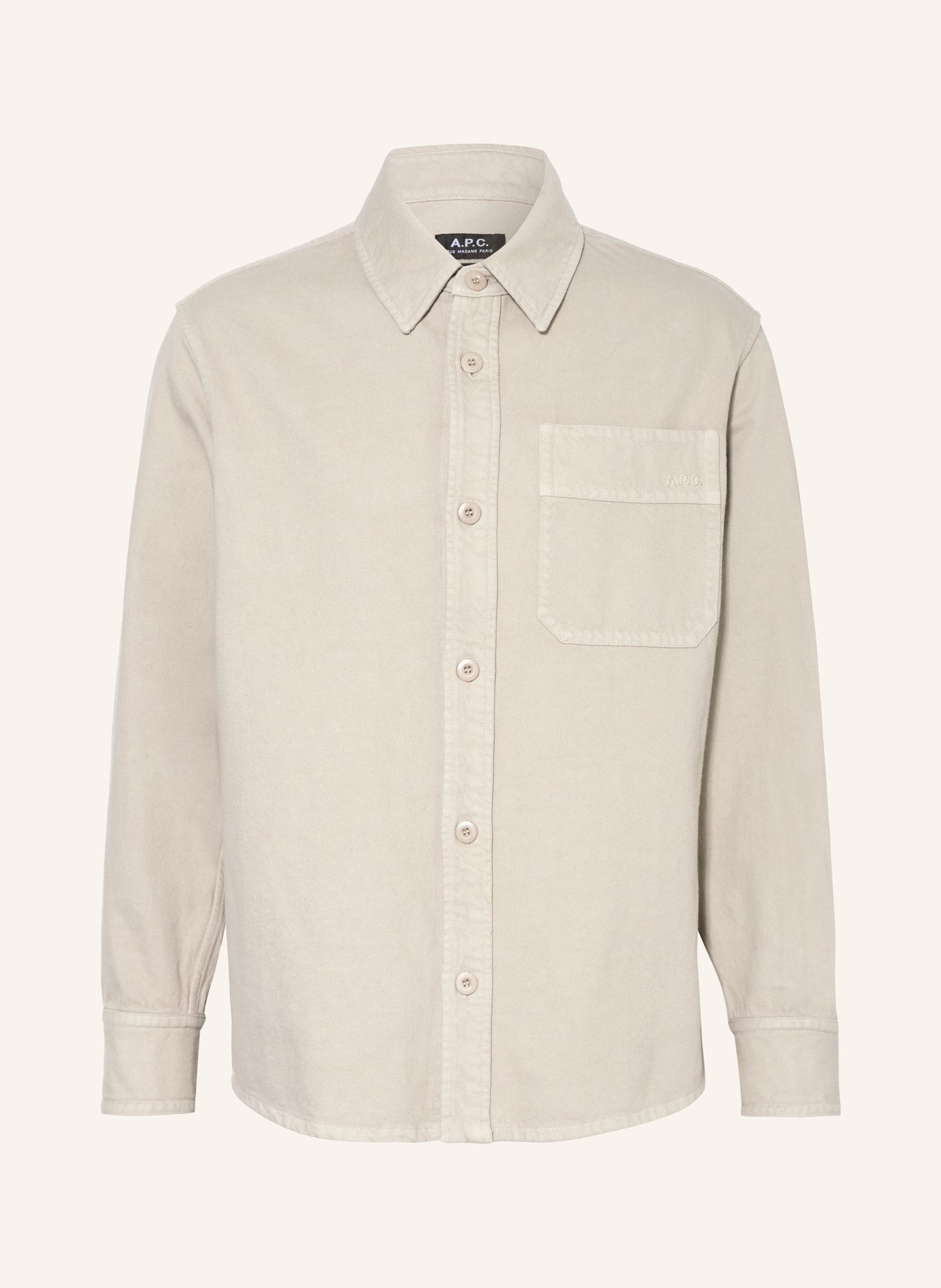 A.P.C. Shirt BASILE comfort fit, Color: TAUPE (Image 1)