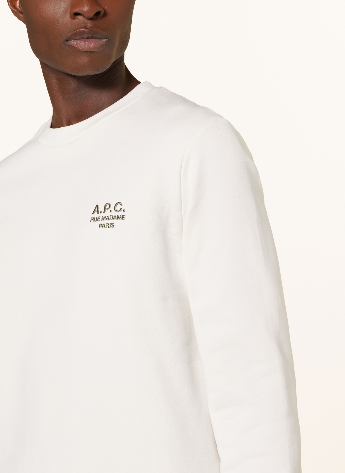 A.P.C. Sweatshirt RIDER, Farbe: ECRU (Bild 4)