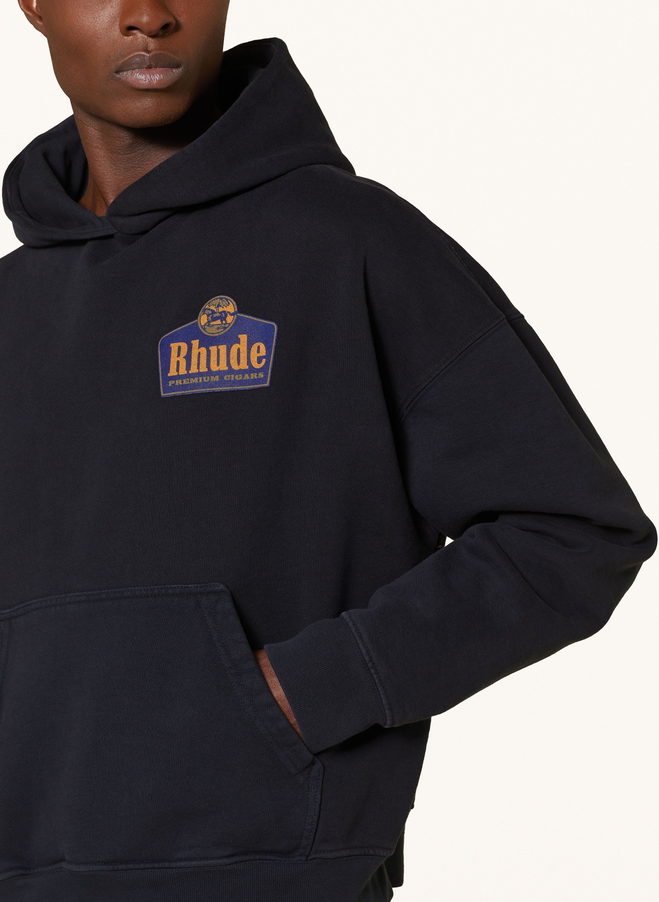 RHUDE Hoodie, Color: BLACK (Image 5)