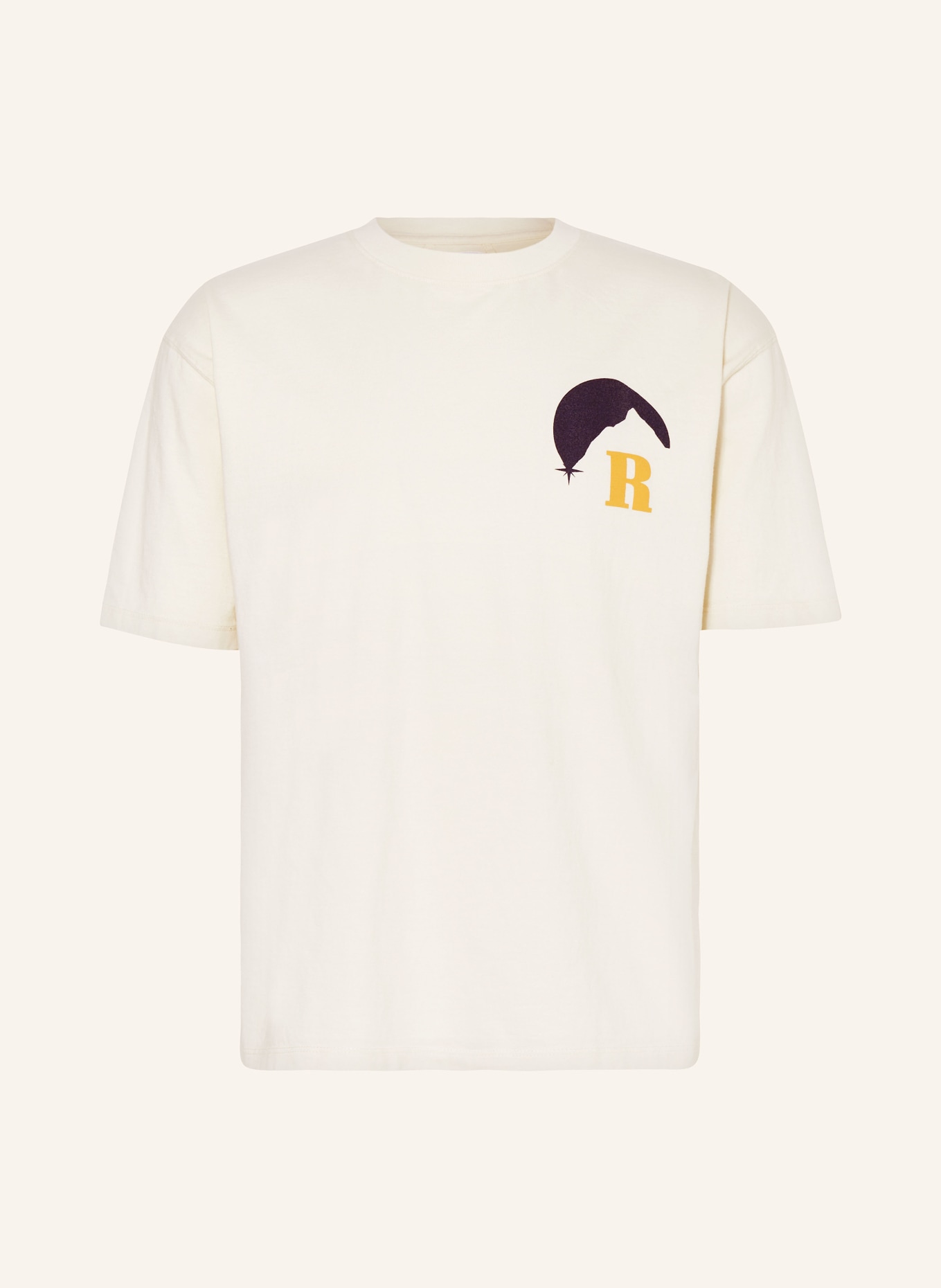 RHUDE T-shirt MOONLIGHT, Kolor: ECRU (Obrazek 1)