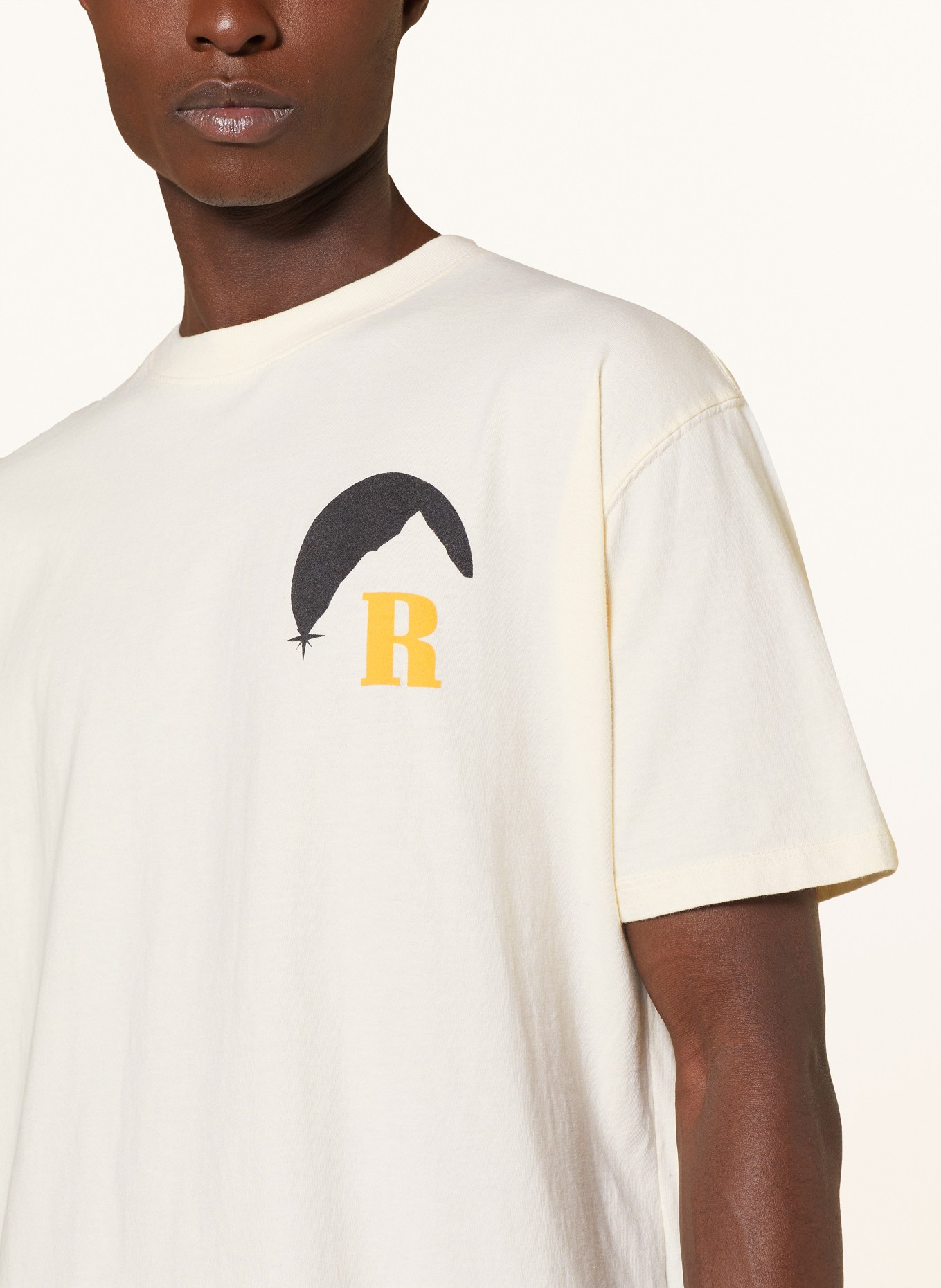 RHUDE T-shirt MOONLIGHT, Color: ECRU (Image 4)
