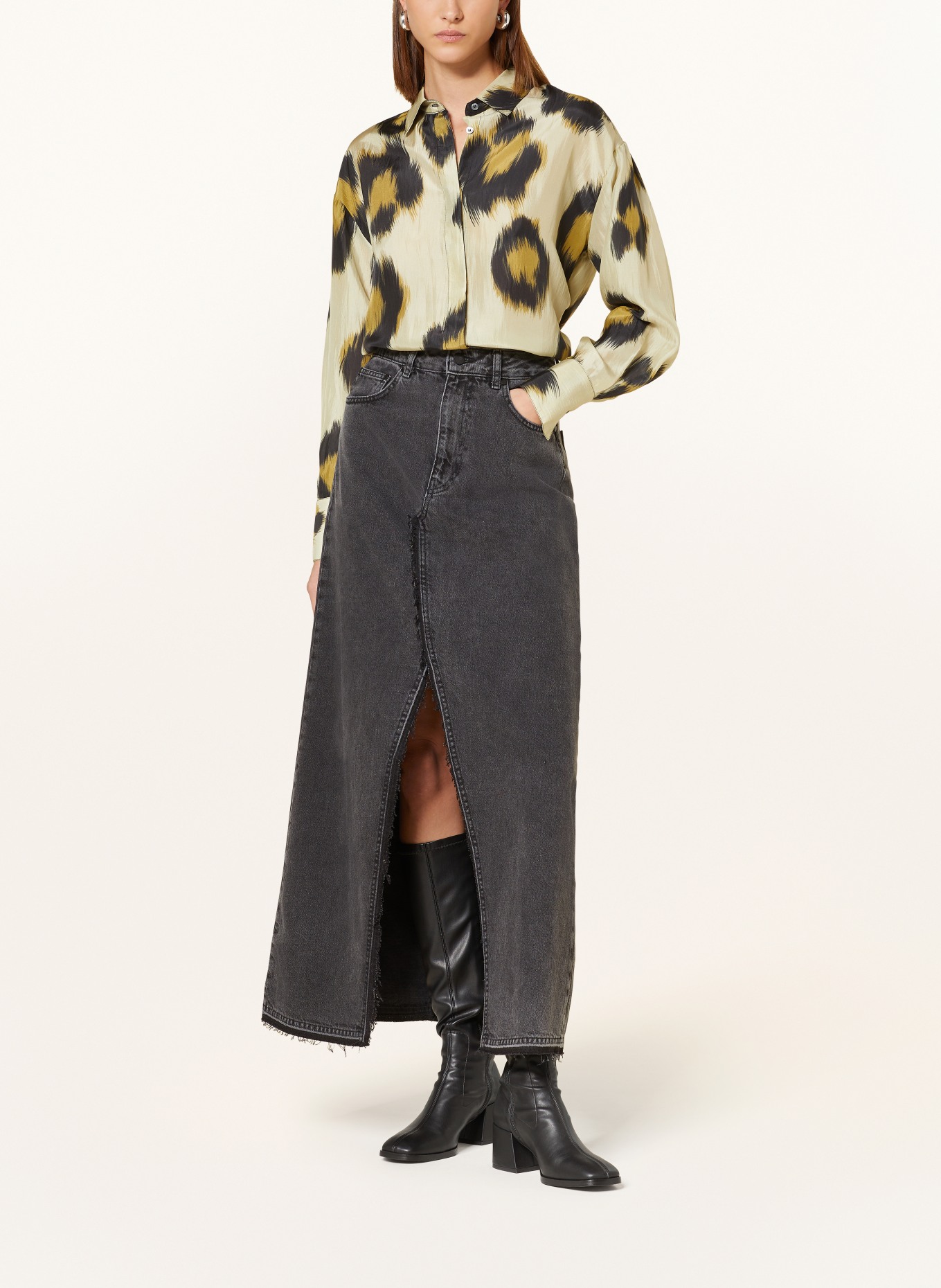 ESSENTIEL ANTWERP Denim skirt EWINTER, Color: E1BL Combo1 Black (Image 2)