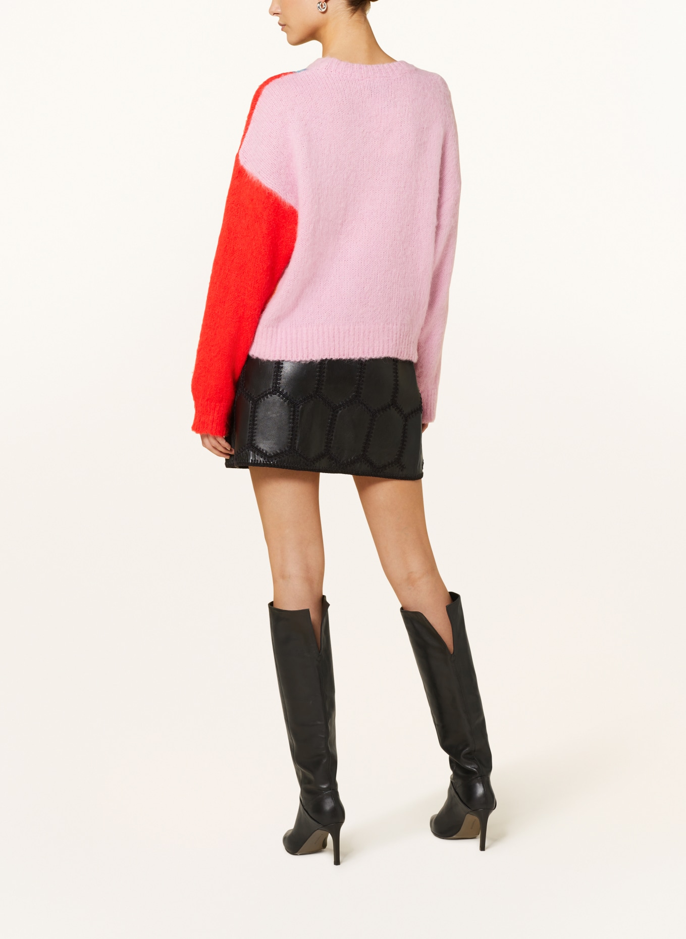ESSENTIEL ANTWERP Sweater EFANCY, Color: PINK/ LIGHT GREEN/ RED (Image 3)