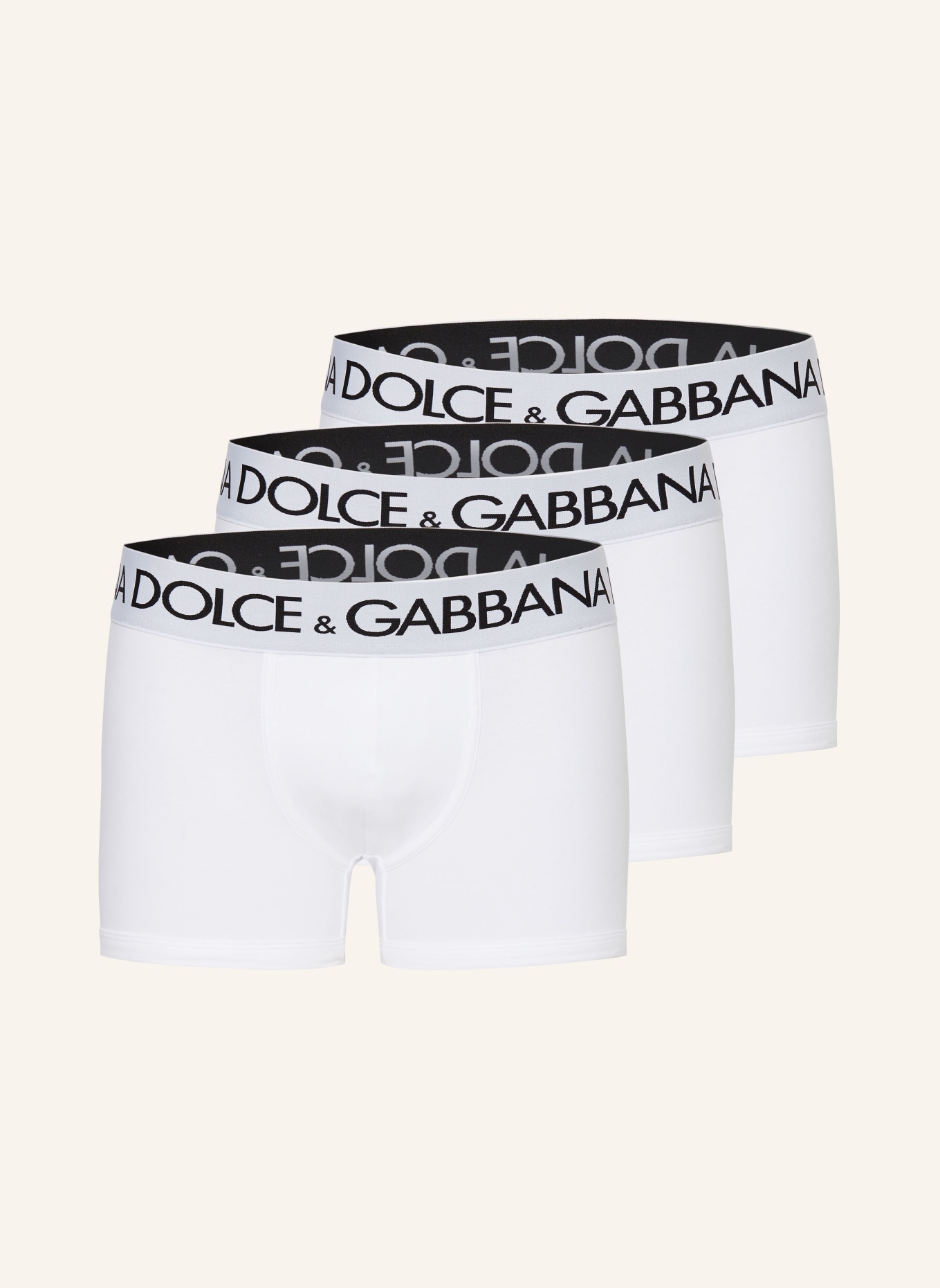 DOLCE & GABBANA 2er-Pack Boxershorts, Farbe: WEISS (Bild 1)